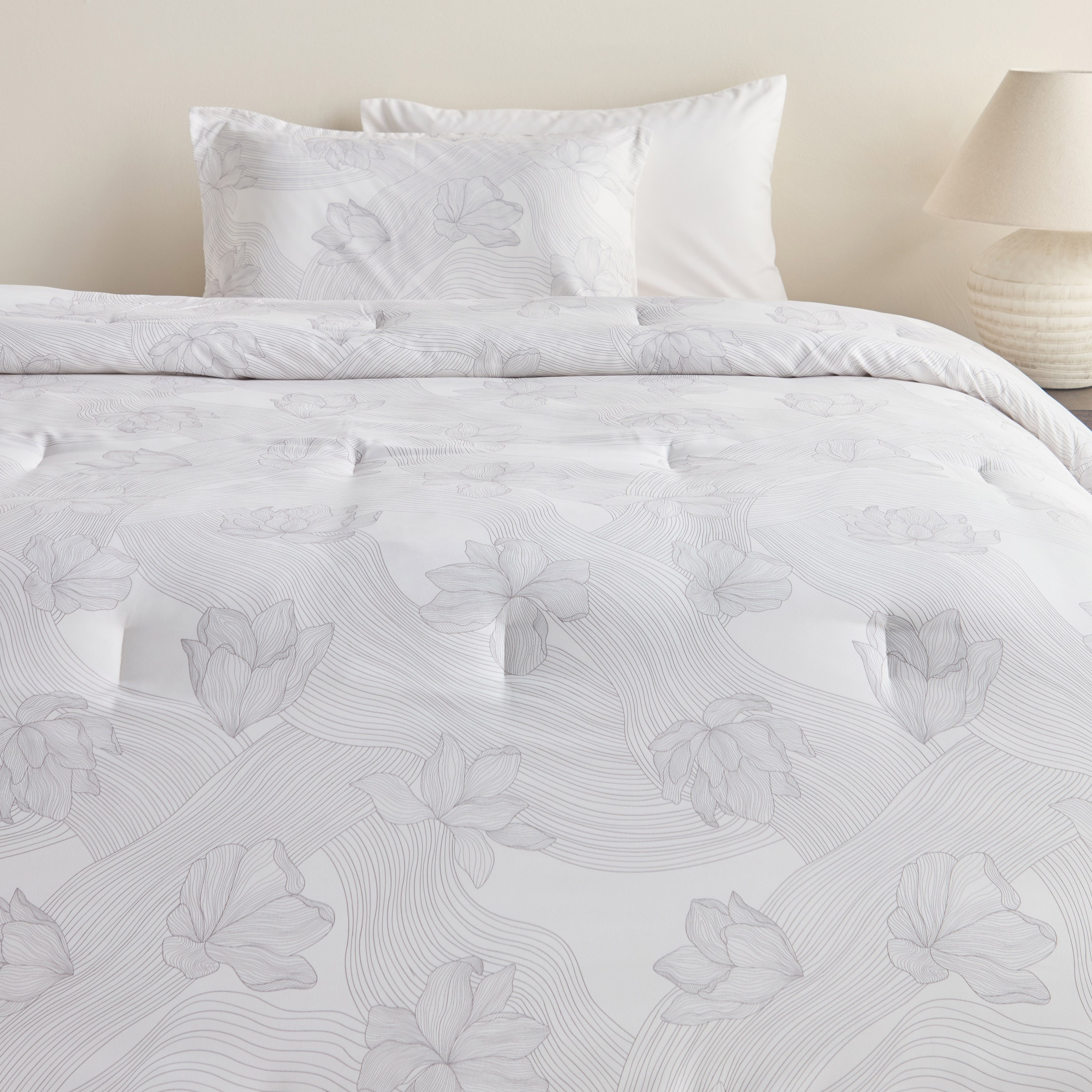 Nyla Floral Printed 4-Piece Full Comforter and Sheet Set - 160x240 cm-household-bedding-comfortersandbedspreads-bedinabag-image-2