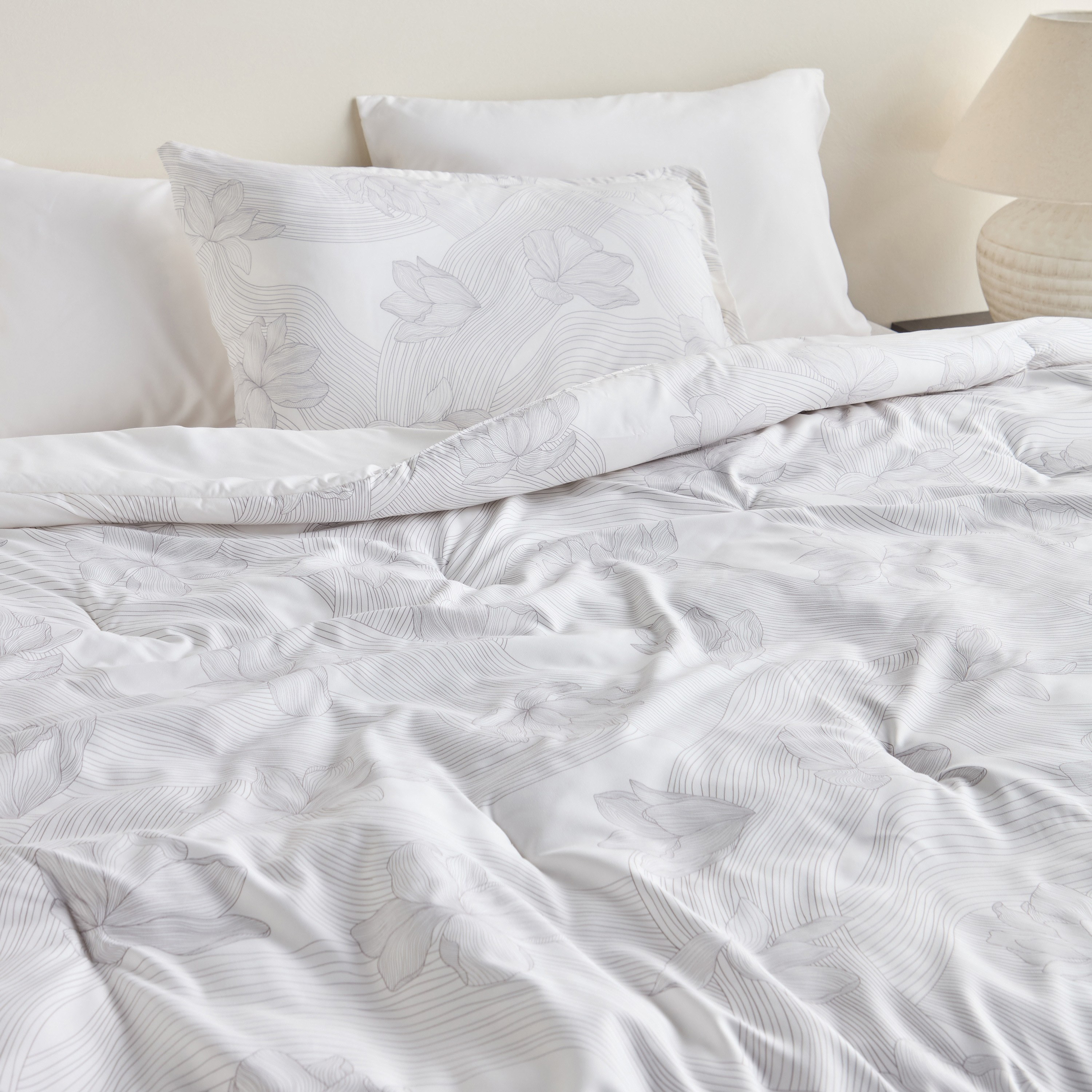Nyla Floral Printed 4-Piece Full Comforter and Sheet Set - 160x240 cm-household-bedding-comfortersandbedspreads-bedinabag-image-7