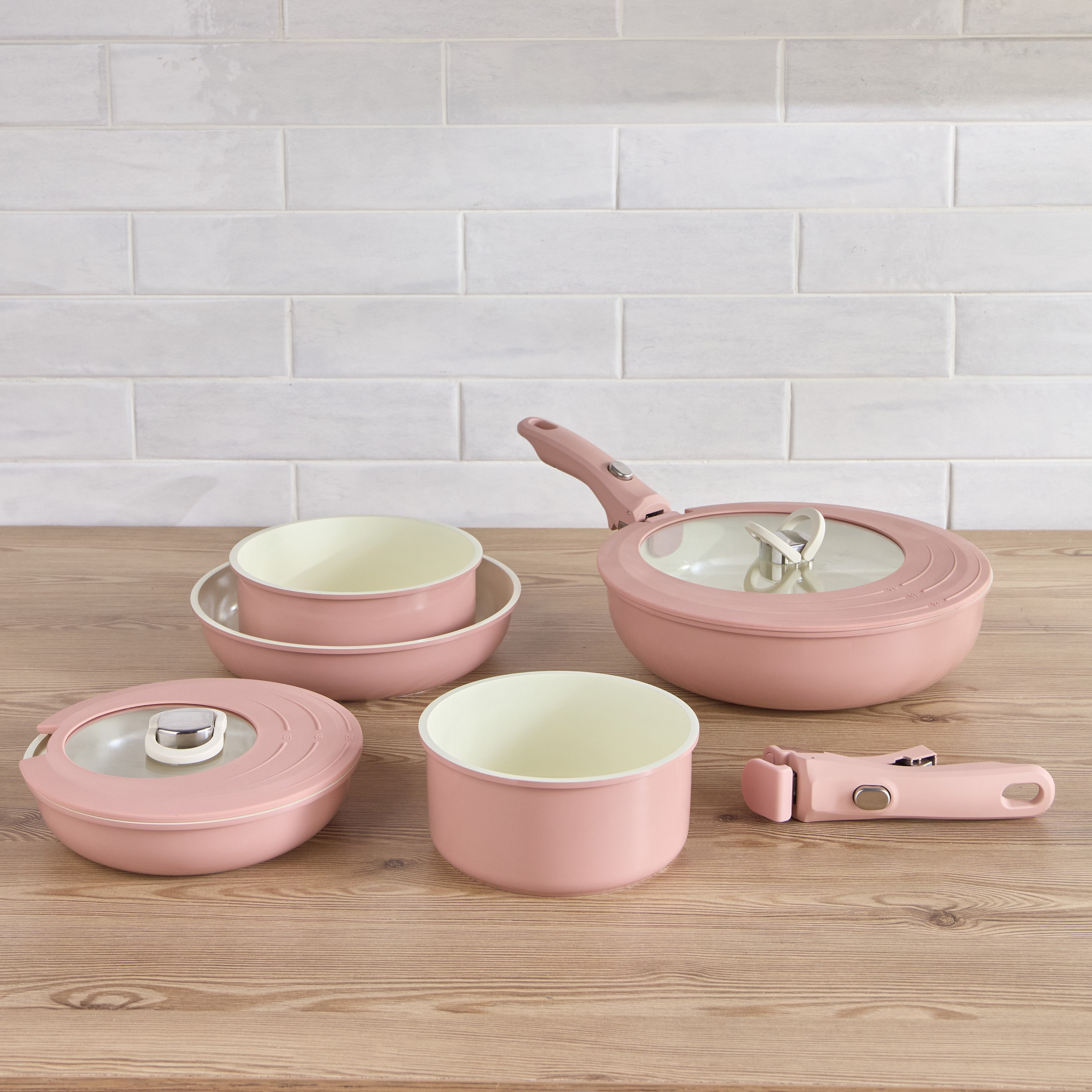 طقم أواني طهي بقاعدة حث ألومنيوم 9 قطع - إلارا-household-kitchen-cookware-cookwareandsets-image-1