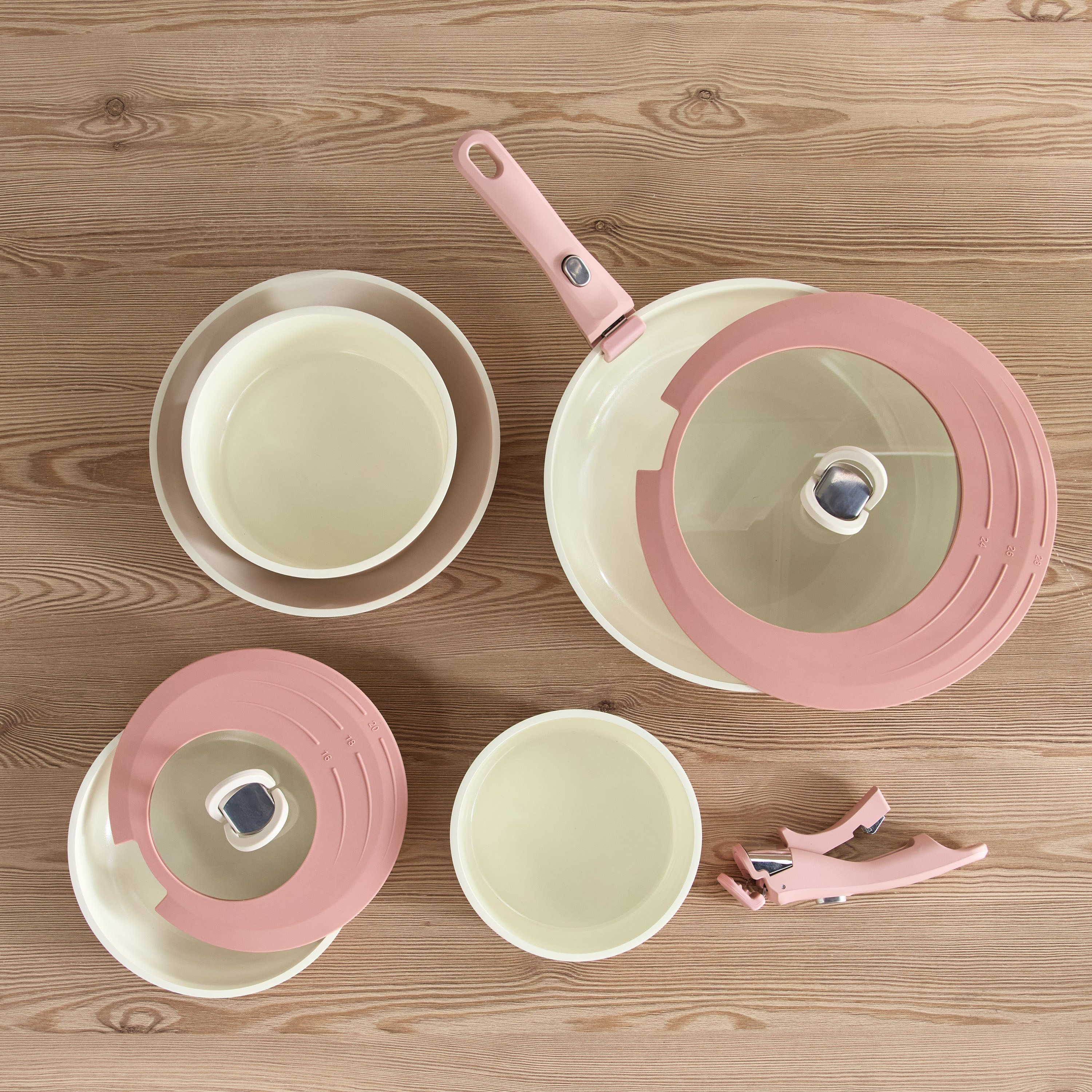 طقم أواني طهي بقاعدة حث ألومنيوم 9 قطع - إلارا-household-kitchen-cookware-cookwareandsets-image-2