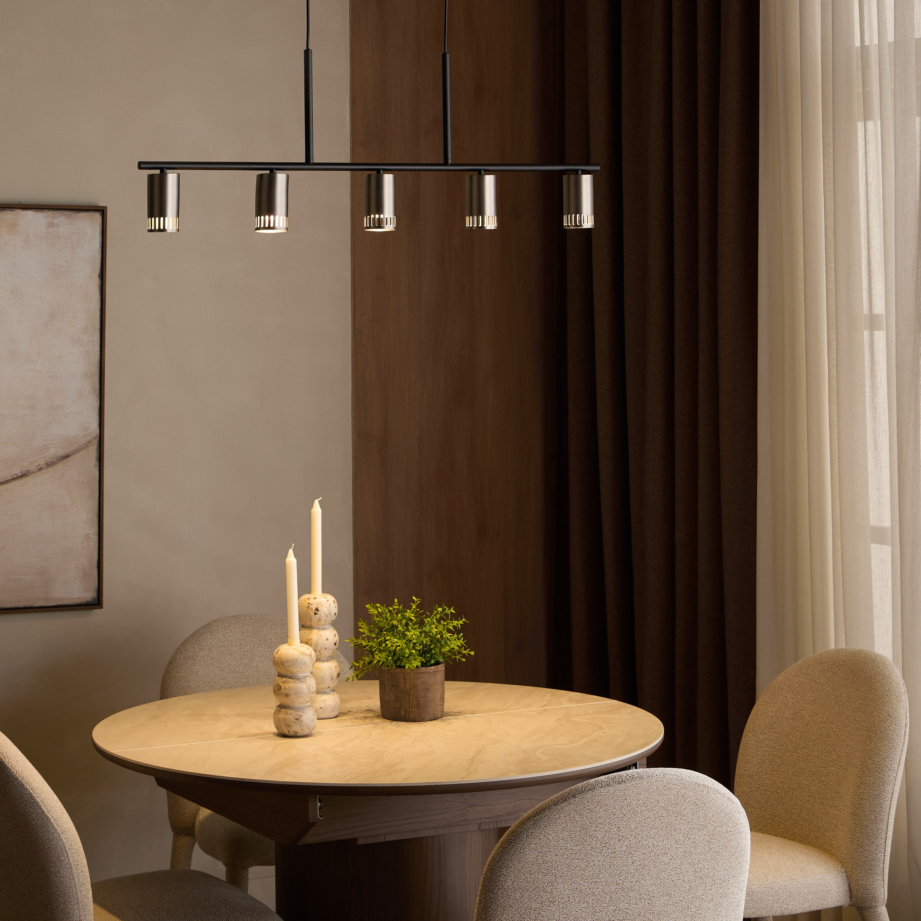 Victor 5-Lights Metal Pendant Lamp-household-lighting-ceilinglamps-clusters-image-4