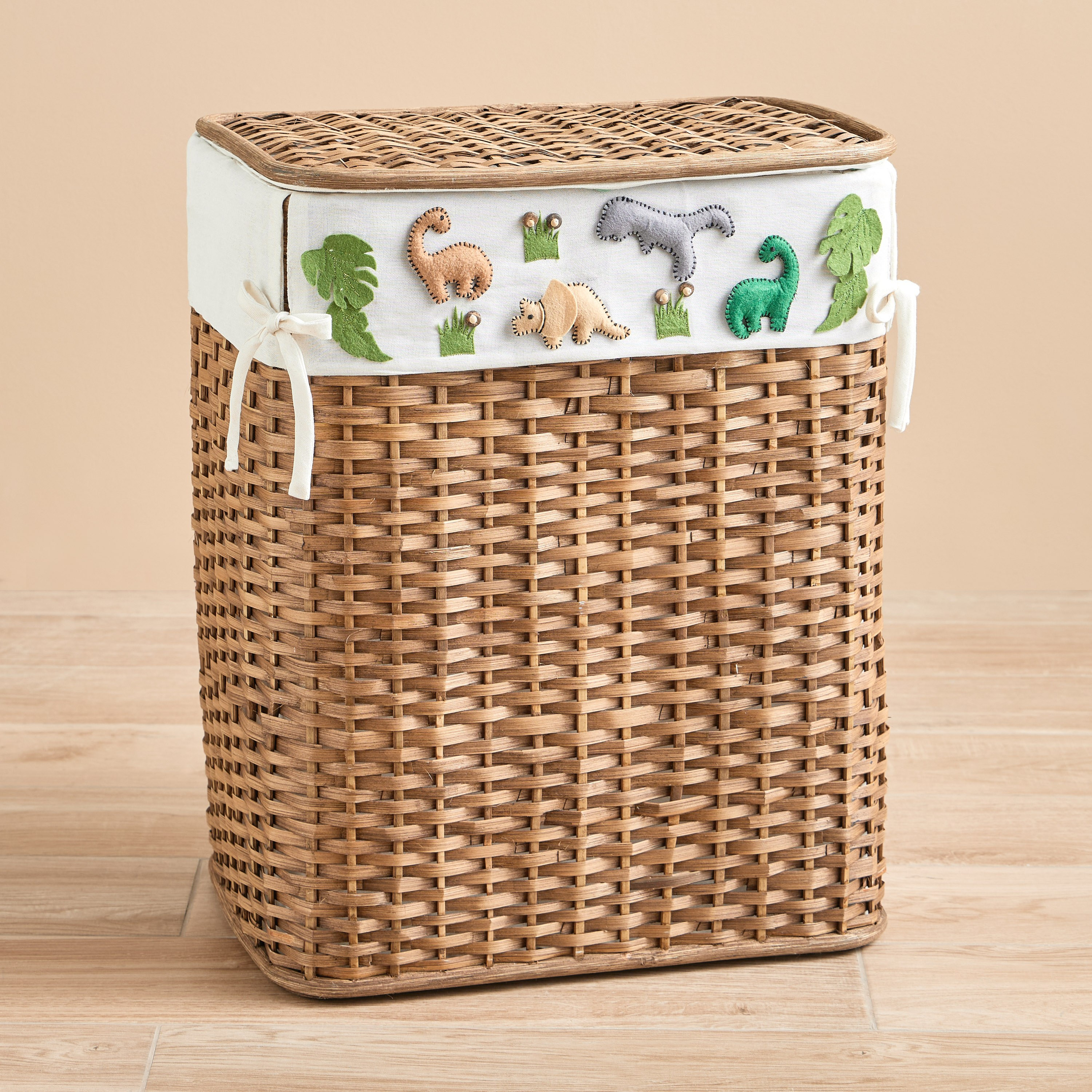 Braxton Dino 3D Rattan Storage Basket