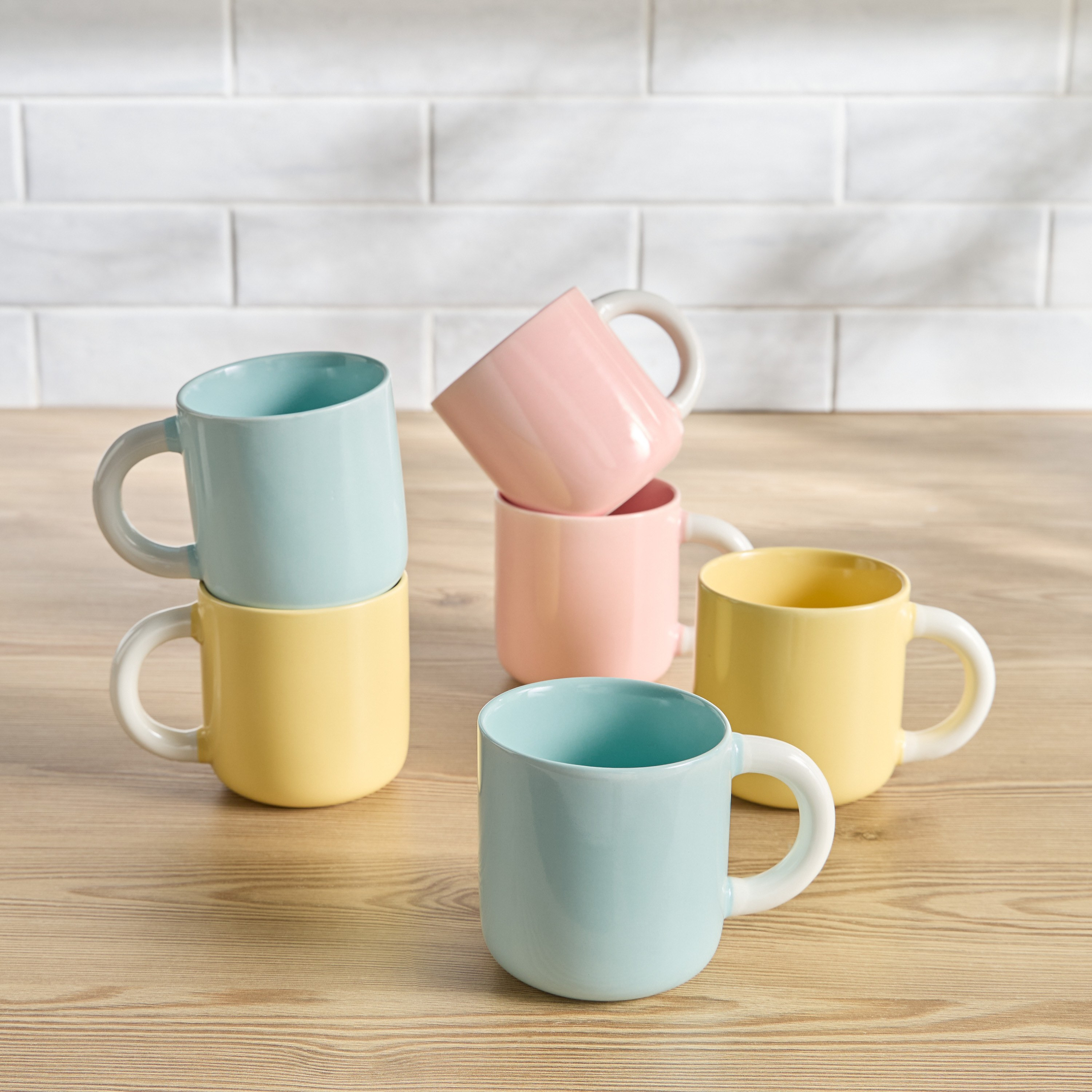 Avalynn 6-Piece New Bone China Mug Set - 350 ml-household-dining-teaandcoffee-mugsandcups-image-1