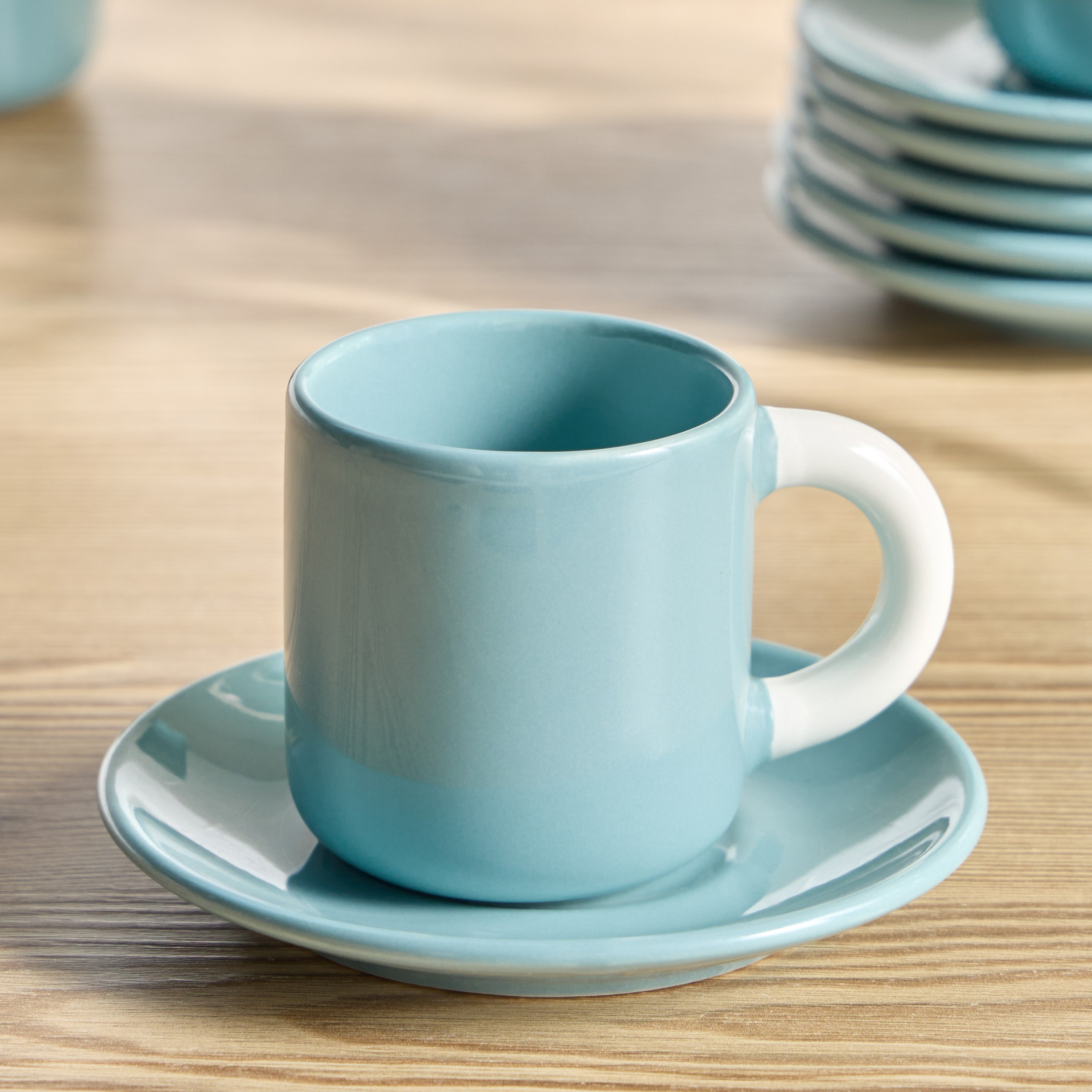طقم شاي خزف صيني 12 قطعة - مارلو - 110 مل - يكفي 6 أفراد-household-dining-teaandcoffee-teaandcoffeesets-image-2