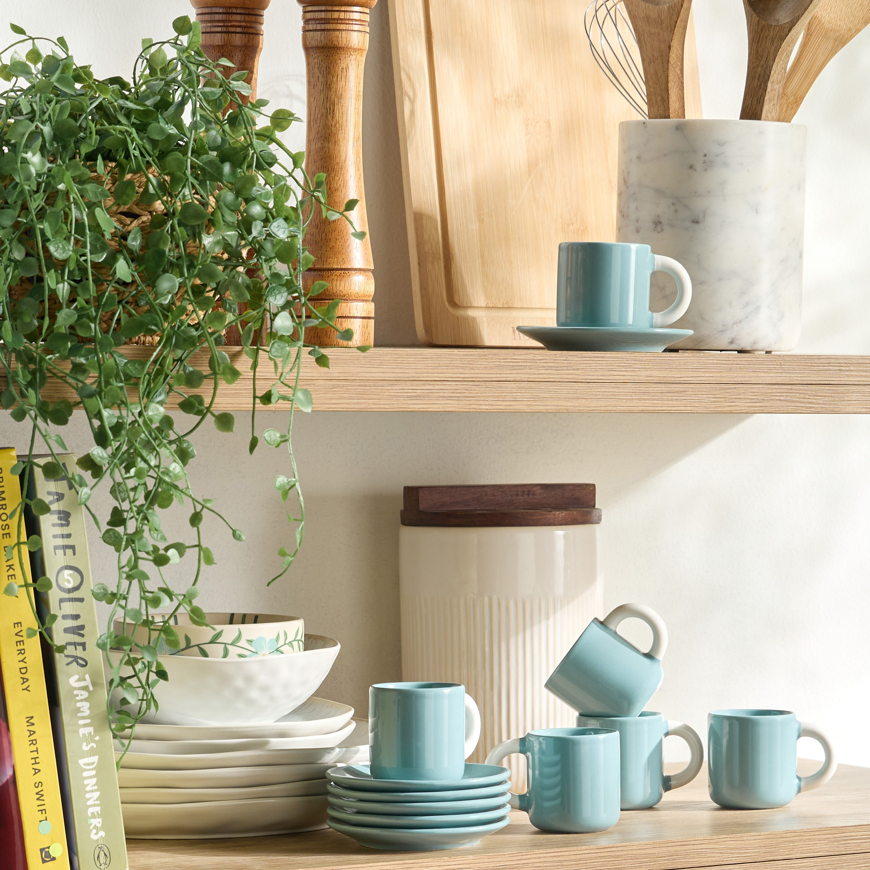 طقم شاي خزف صيني 12 قطعة - مارلو - 110 مل - يكفي 6 أفراد-household-dining-teaandcoffee-teaandcoffeesets-image-4