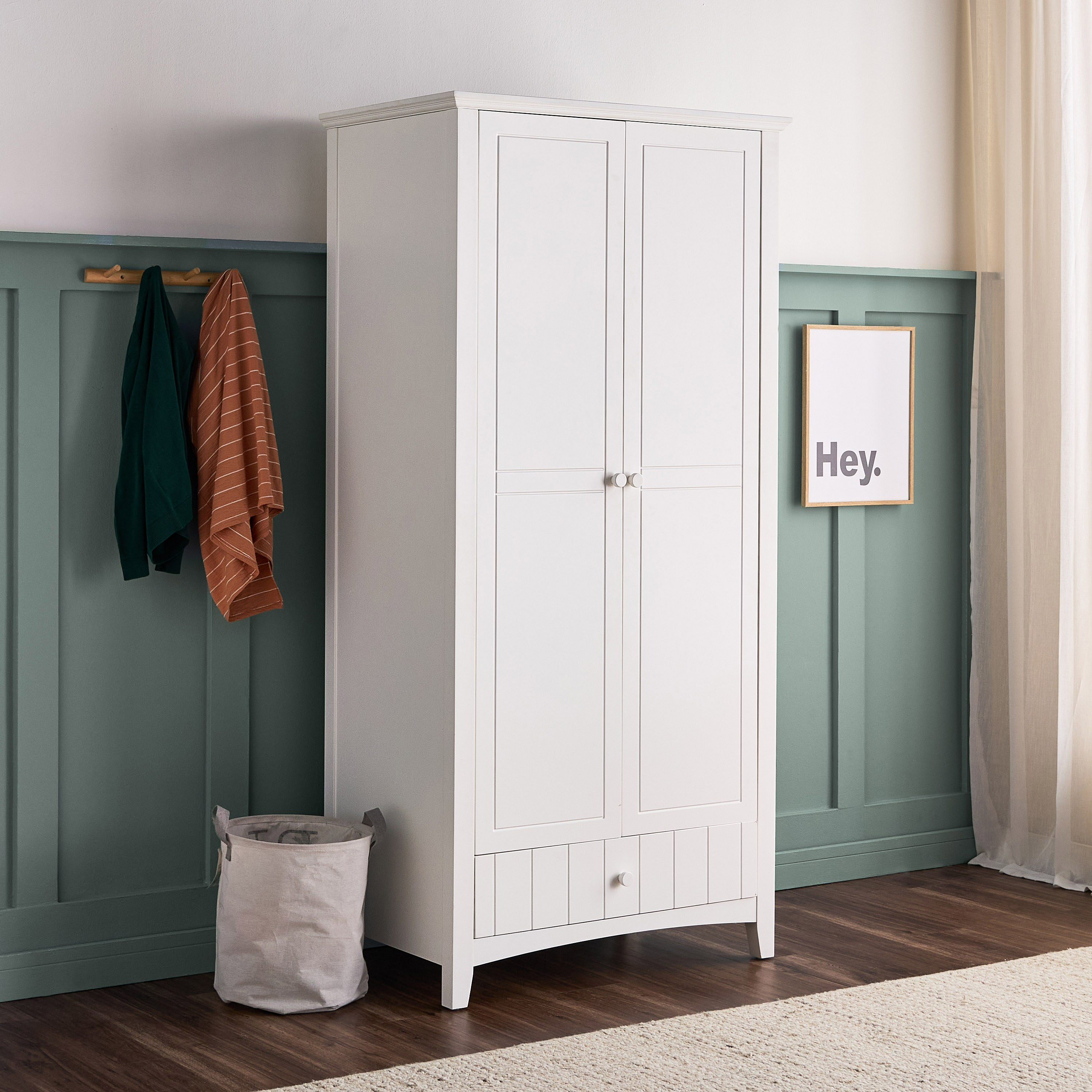 خزانة ملابس ببابين مع درج - تايلور-babyandkids-roomfurniture-wardrobes-image-1