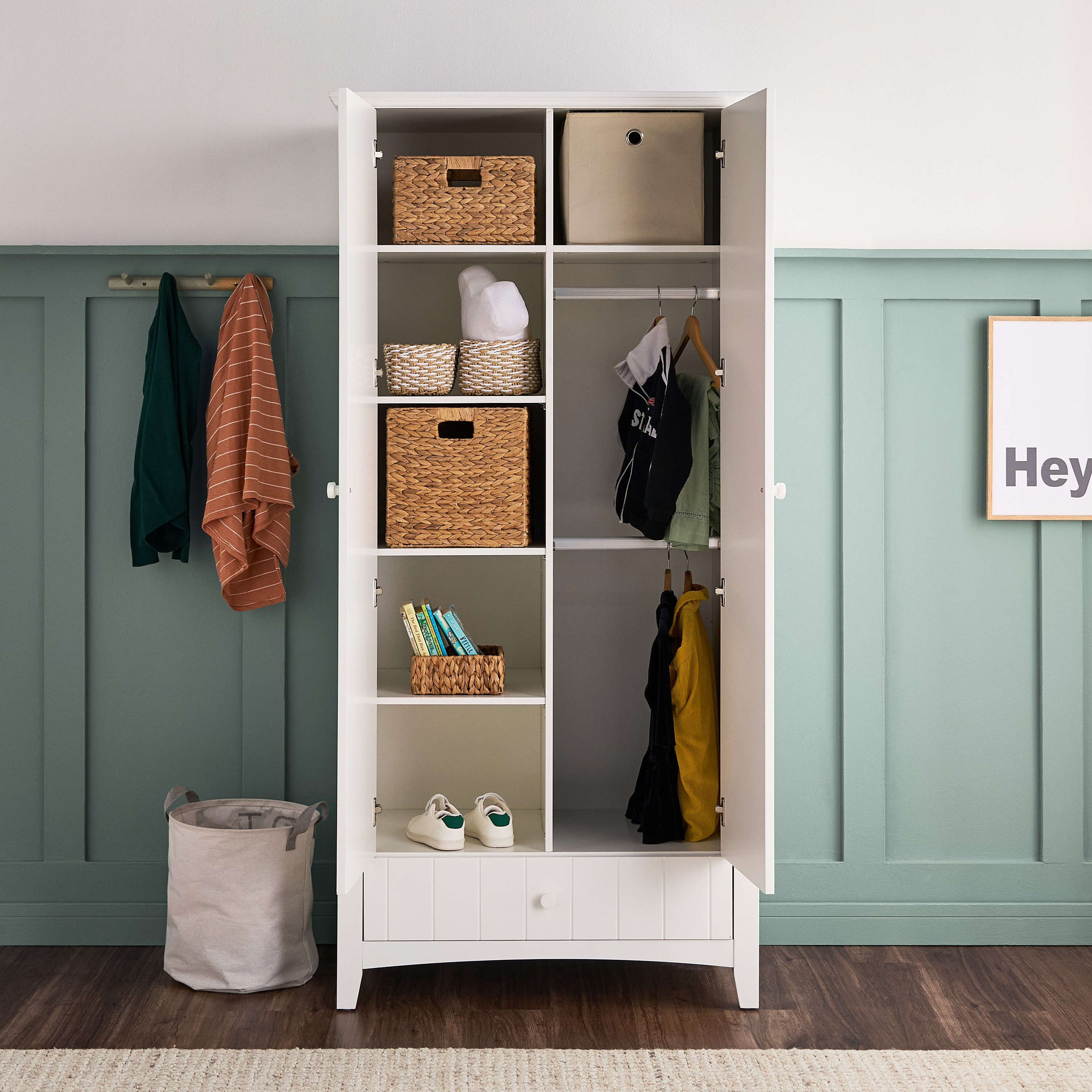 خزانة ملابس ببابين مع درج - تايلور-babyandkids-roomfurniture-wardrobes-image-3