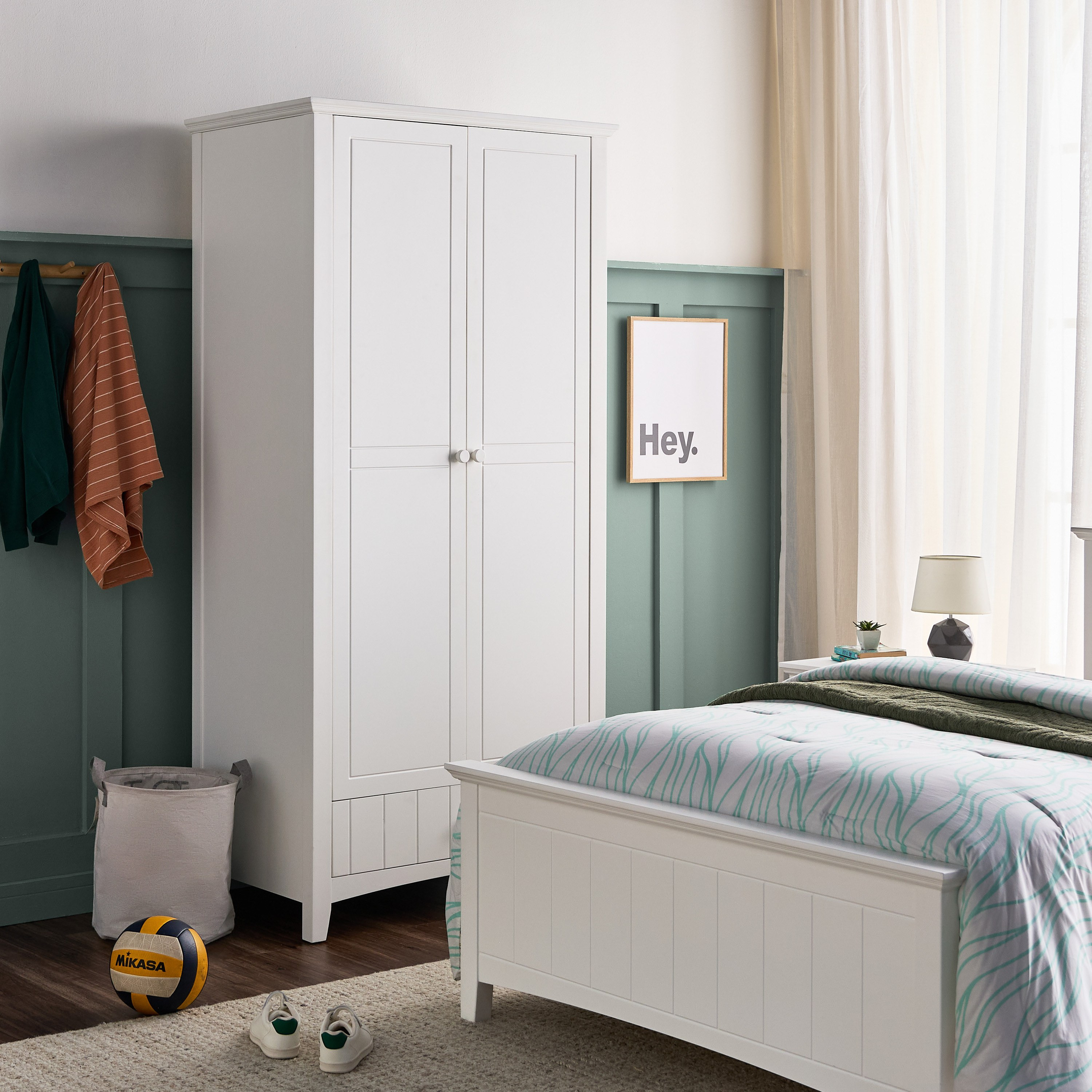 خزانة ملابس ببابين مع درج - تايلور-babyandkids-roomfurniture-wardrobes-image-9
