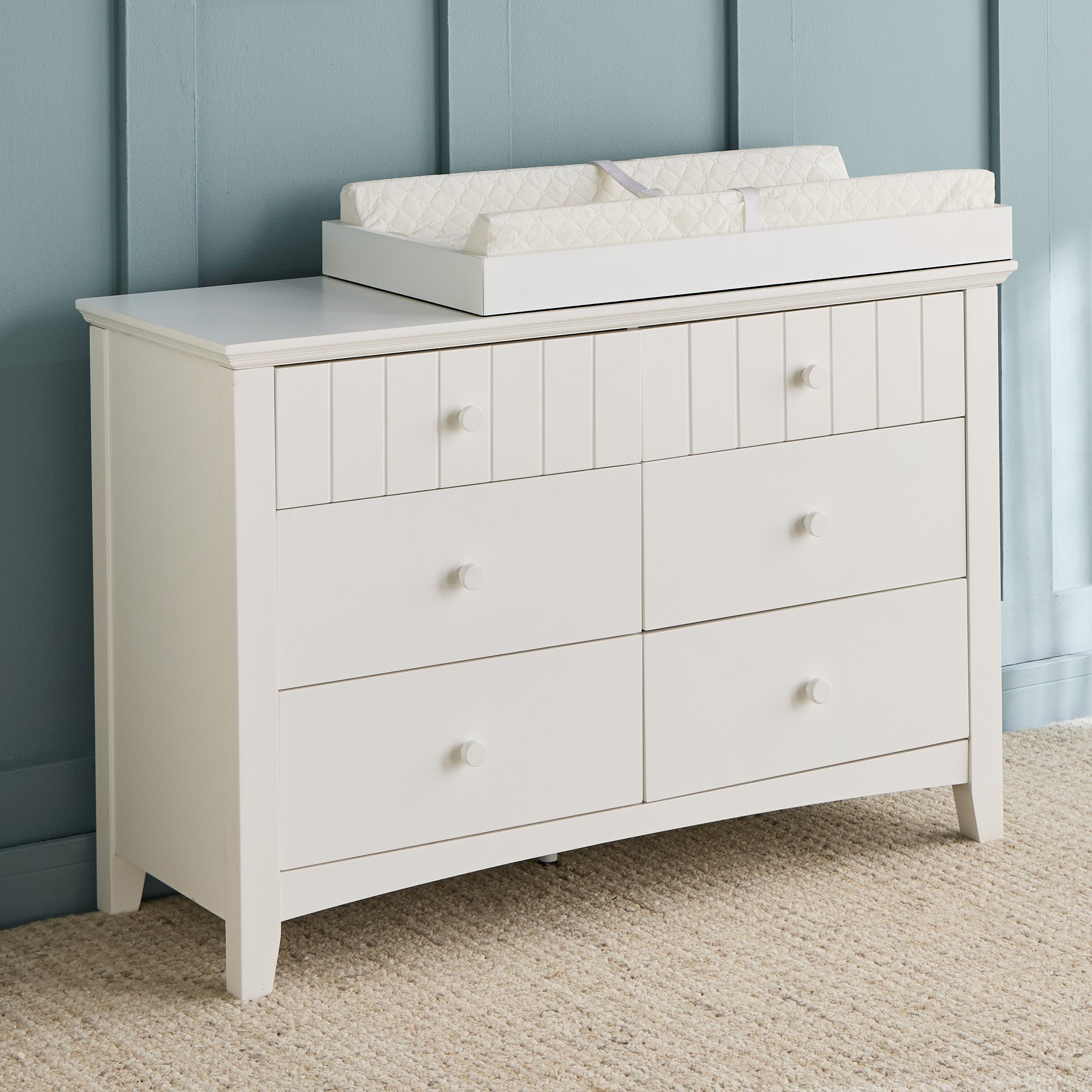 تسريحة 6 أدراج مع مساحة تغيير - تايلور-baby-nursery-furniture-changingtables-image-1