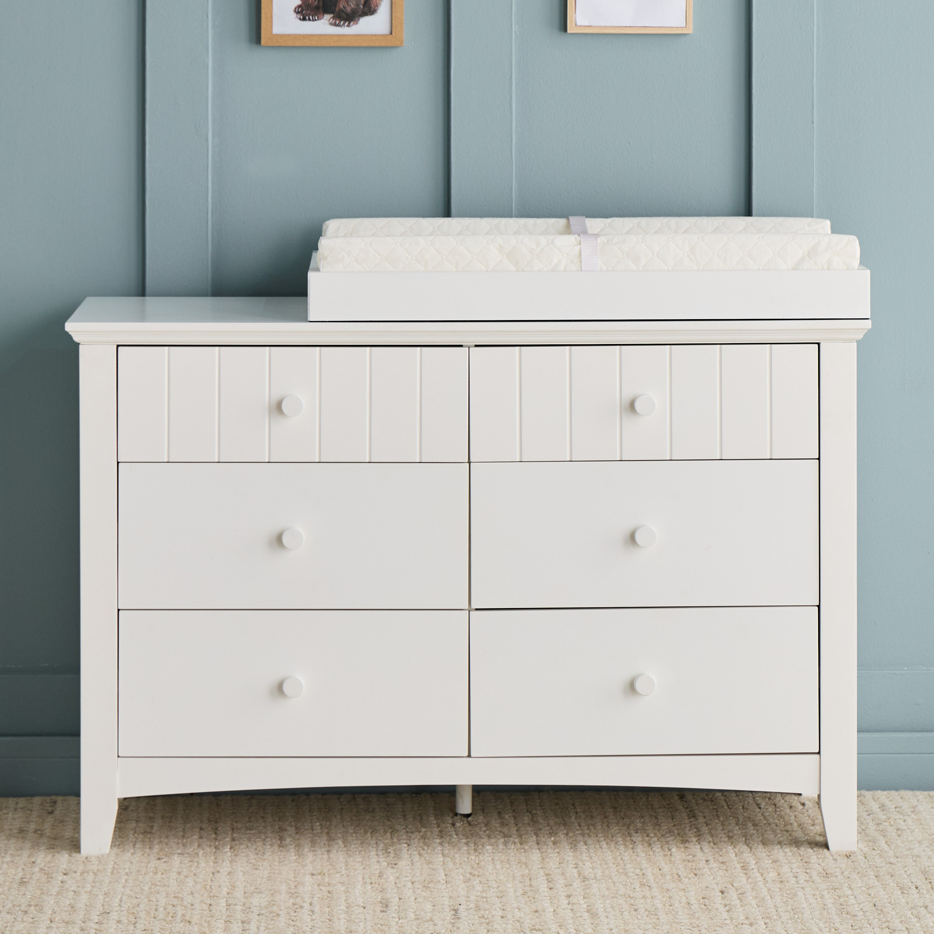 تسريحة 6 أدراج مع مساحة تغيير - تايلور-baby-nursery-furniture-changingtables-image-2