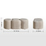 طقم مقاعد عثمانية قماش 3 قطع - ترينيتي-furniture-sofaandseating-ottomansbeanbagsandpoufs-image-1