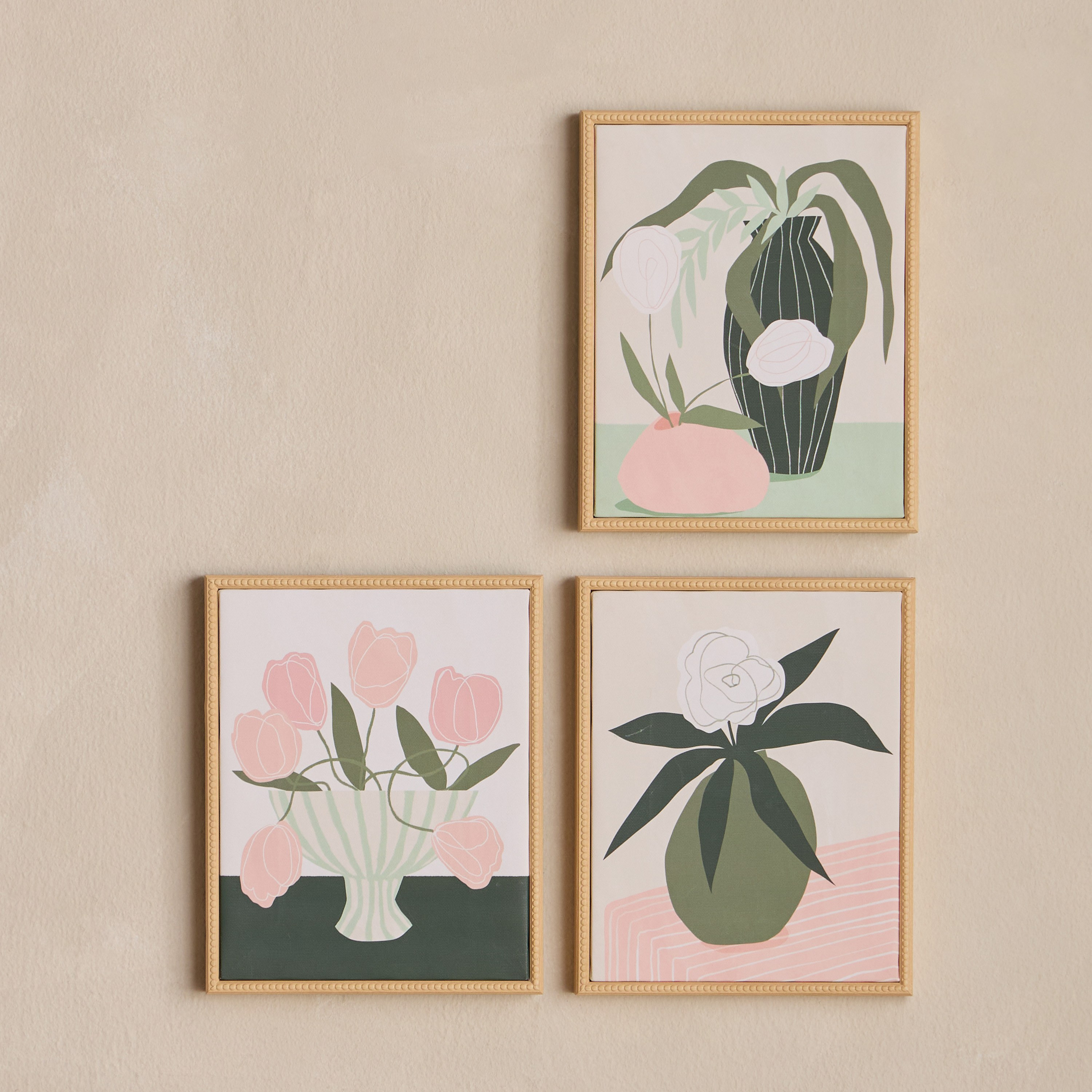 Mira 3-Piece Framed Canvas Wall Art Set - 25x20 cm-household-walldecorandmirrors-wallart-image-1