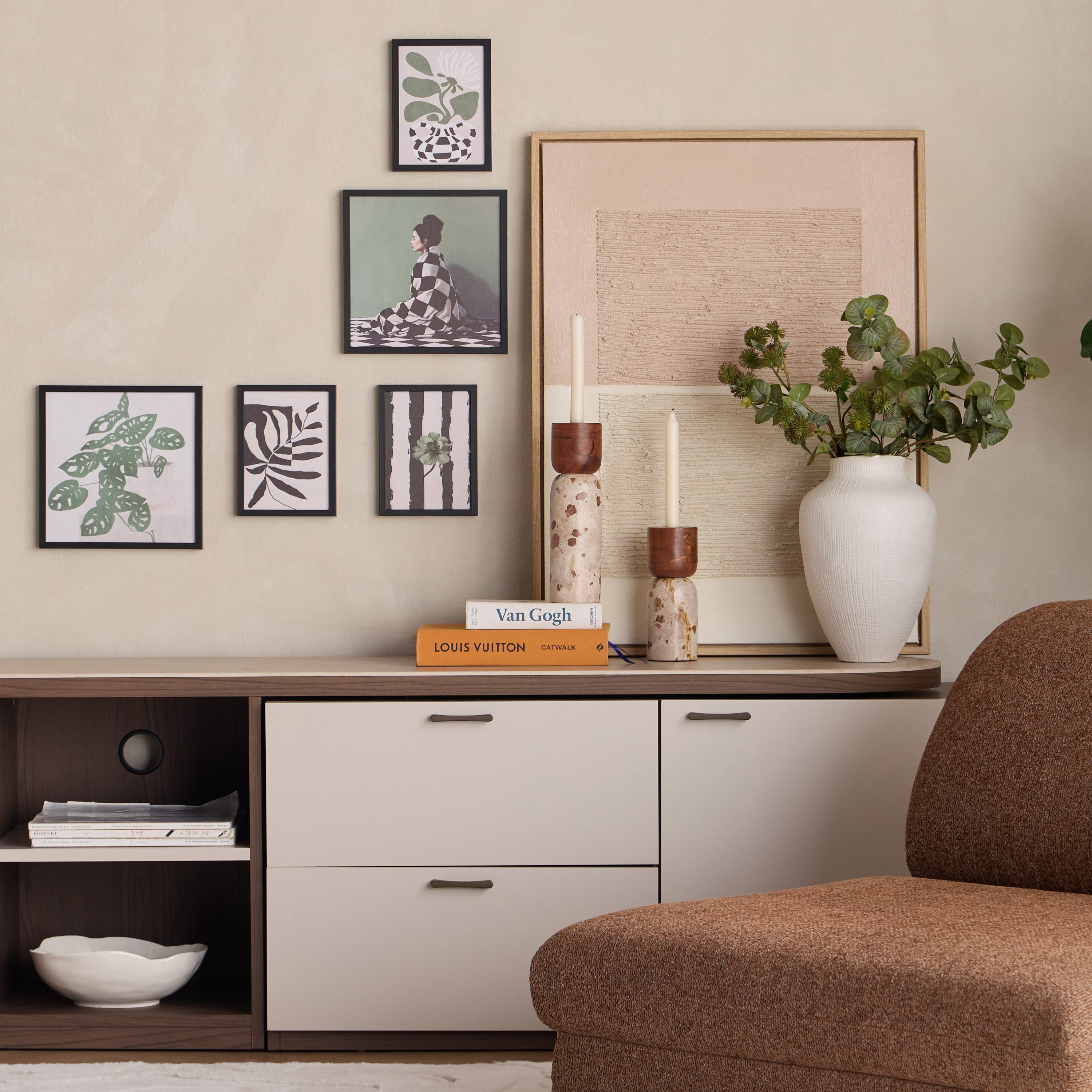 Zainab 5-Piece Framed Canvas Wall Art Set-household-walldecorandmirrors-wallart-image-3
