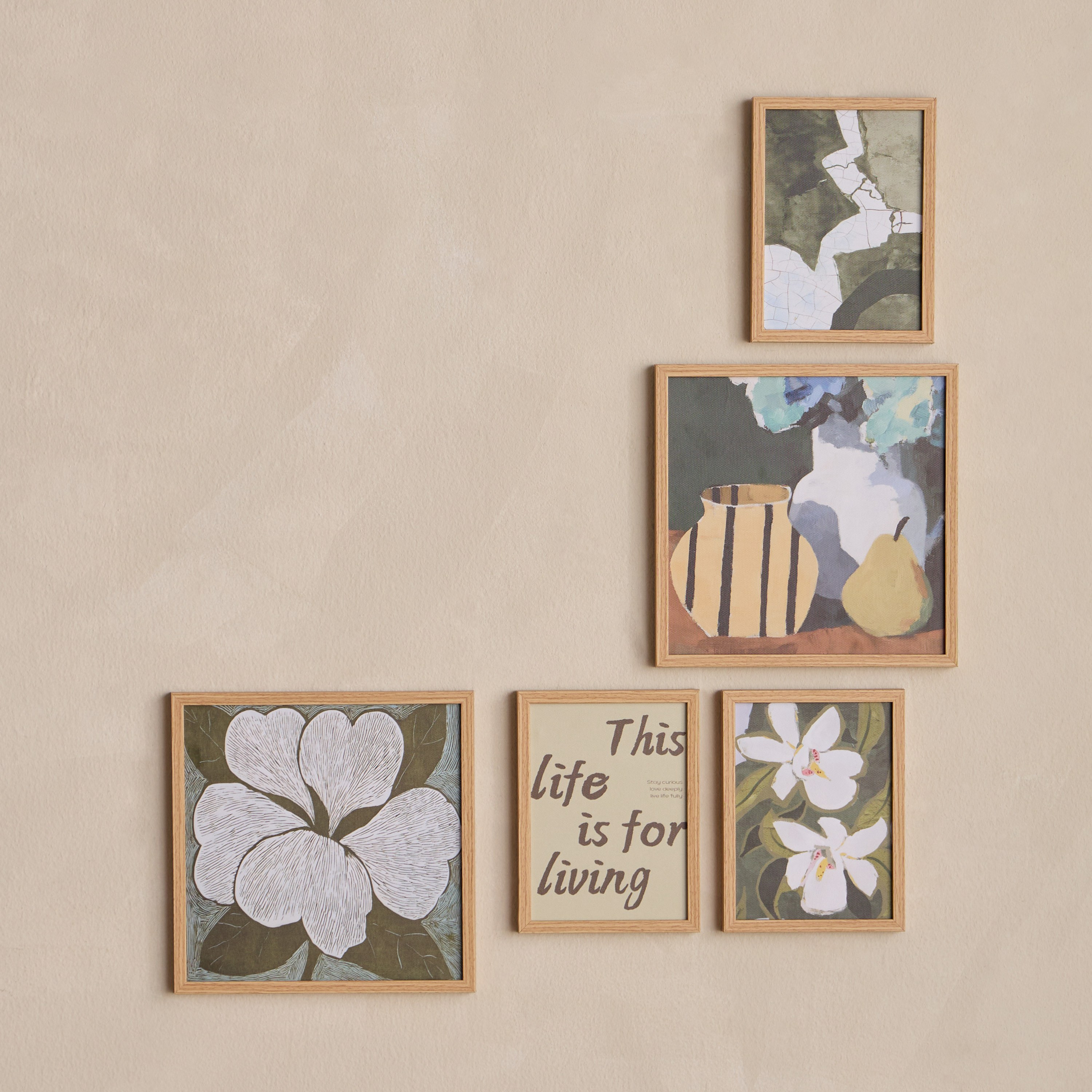 Khalida 5-Piece Framed Canvas Wall Art Set-household-walldecorandmirrors-wallart-image-1