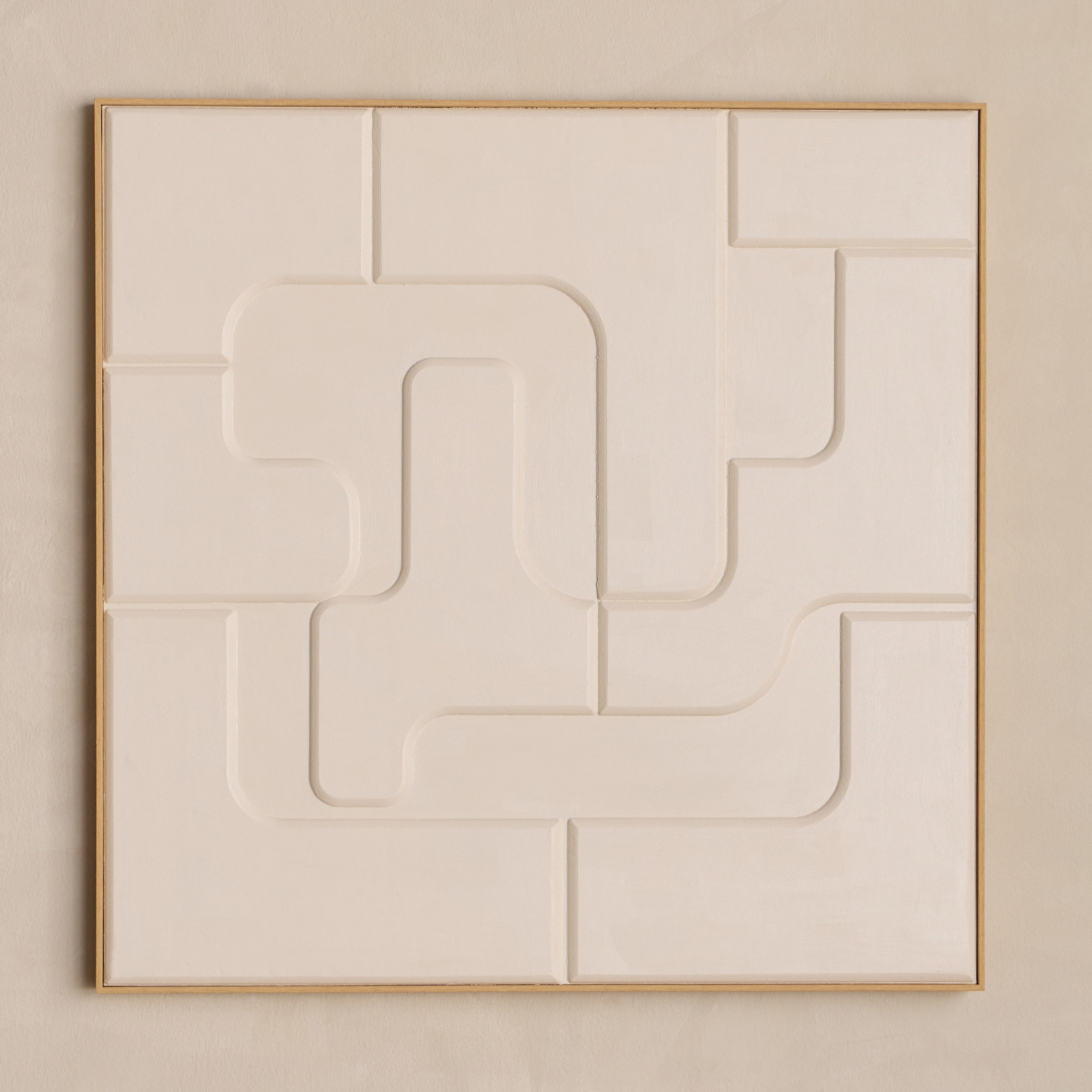 Ola Framed Canvas Wall Art - 100x100 cm