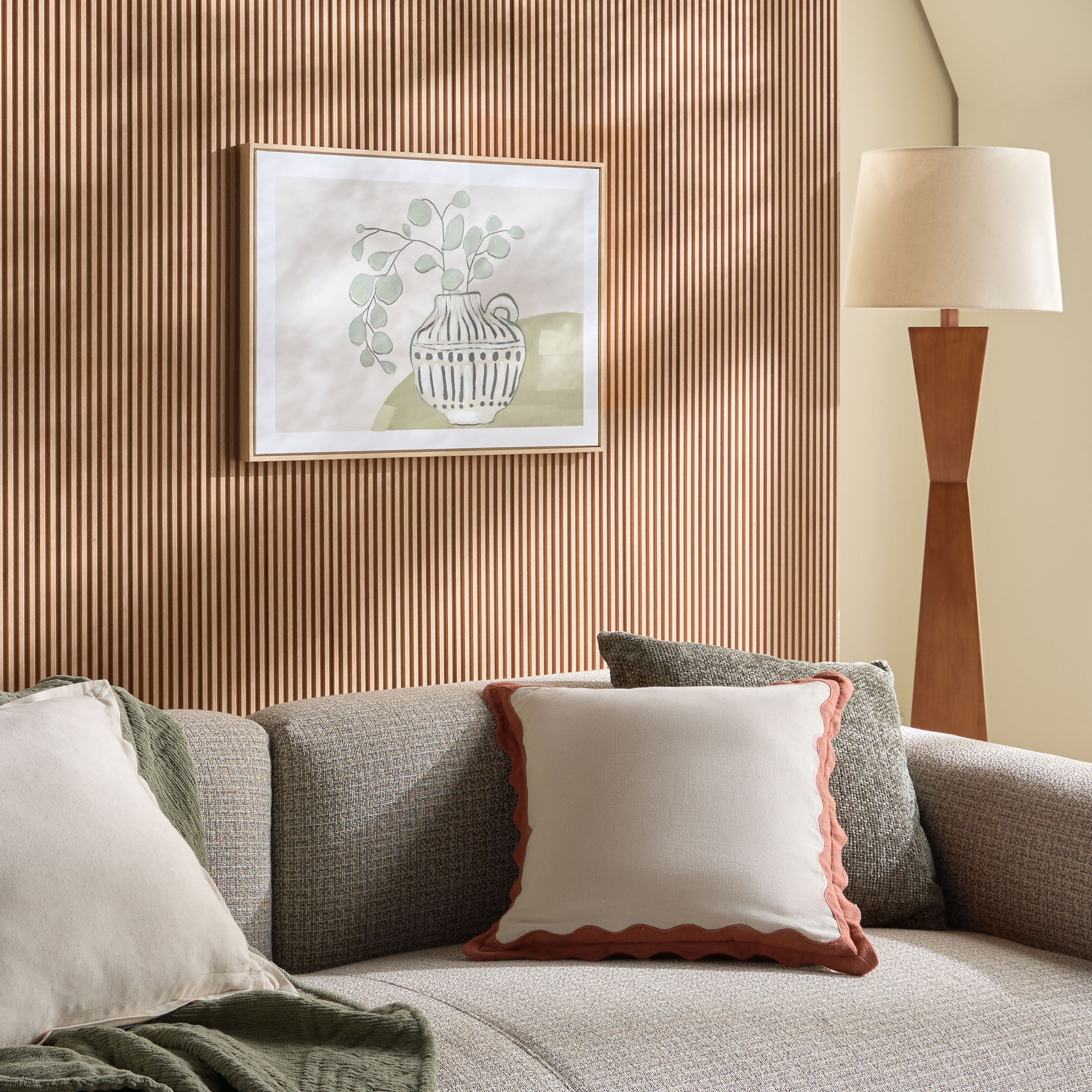 Loulwa Framed Canvas Wall Art - 70x50 cm-household-walldecorandmirrors-wallart-image-3