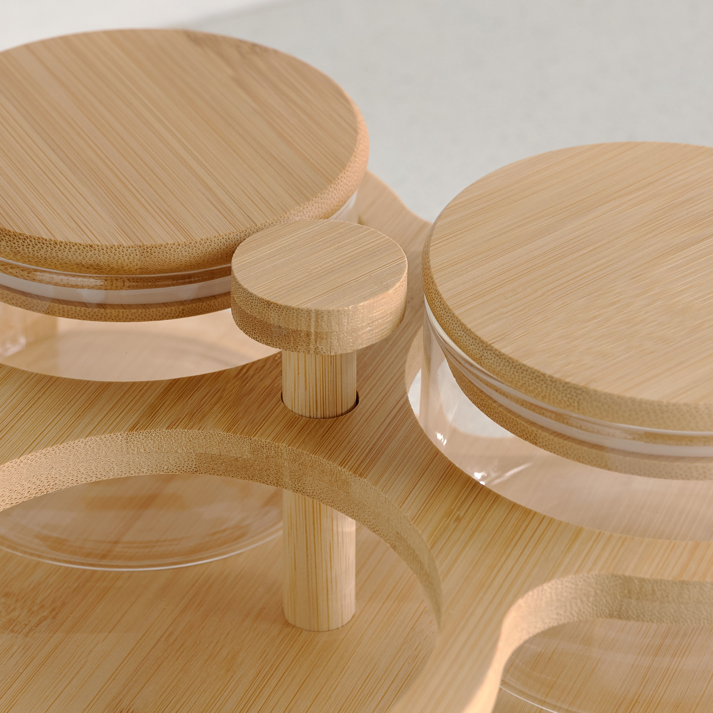 Sylvia 3-Piece Jar Set with Lazy Susan - 380 ml-household-kitchen-foodstorage-pantryandstorage-image-3