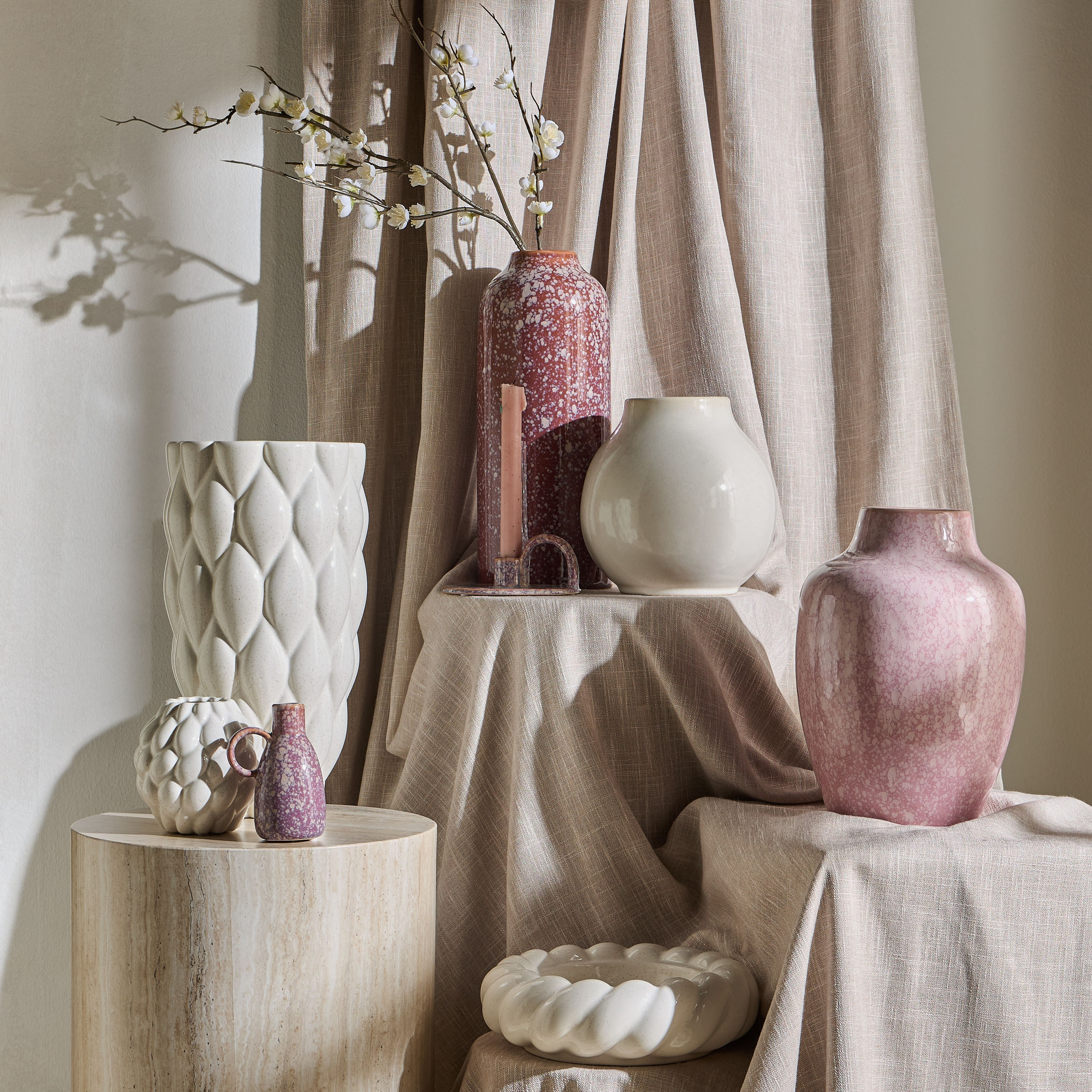 Nomad Raha Ceramic Vase - 13 cm-household-decor-vasesandbowls-image-3