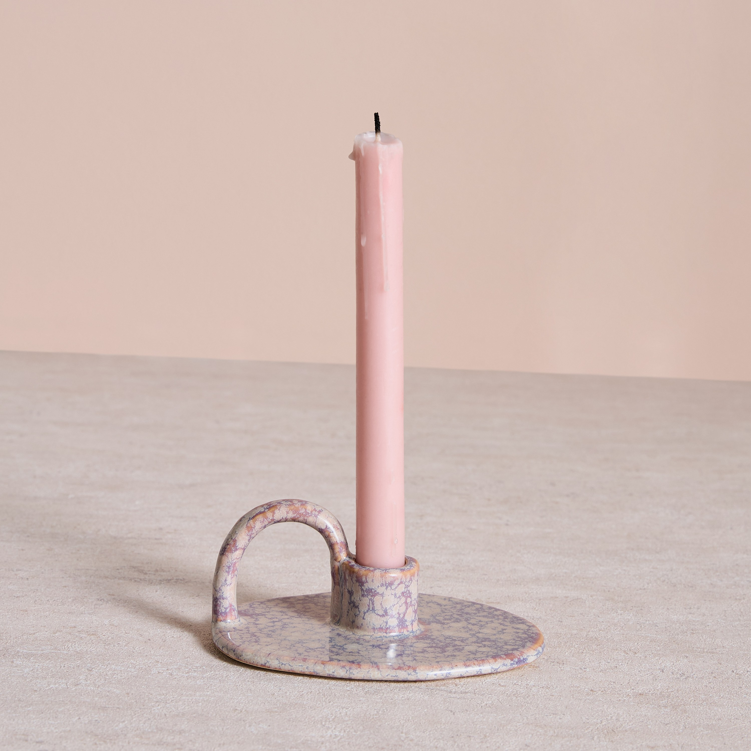 حامل شموع رفيعة سيراميك - نوماد راحة - 6 سم-household-decor-candleholdersandlanterns-image-1