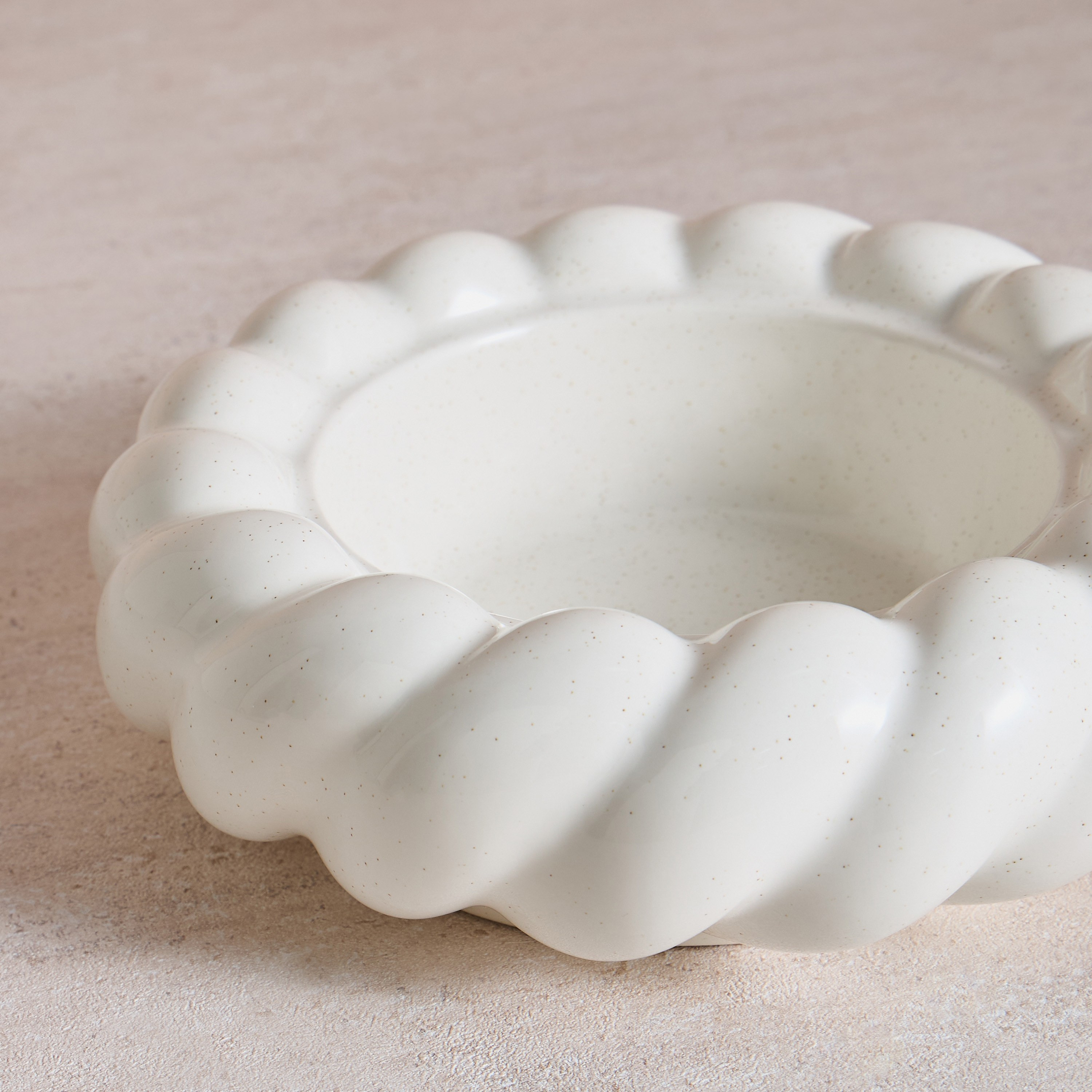 Nomad Raha Ceramic Decorative Bowl - 26 cm-household-decor-vasesandbowls-image-2