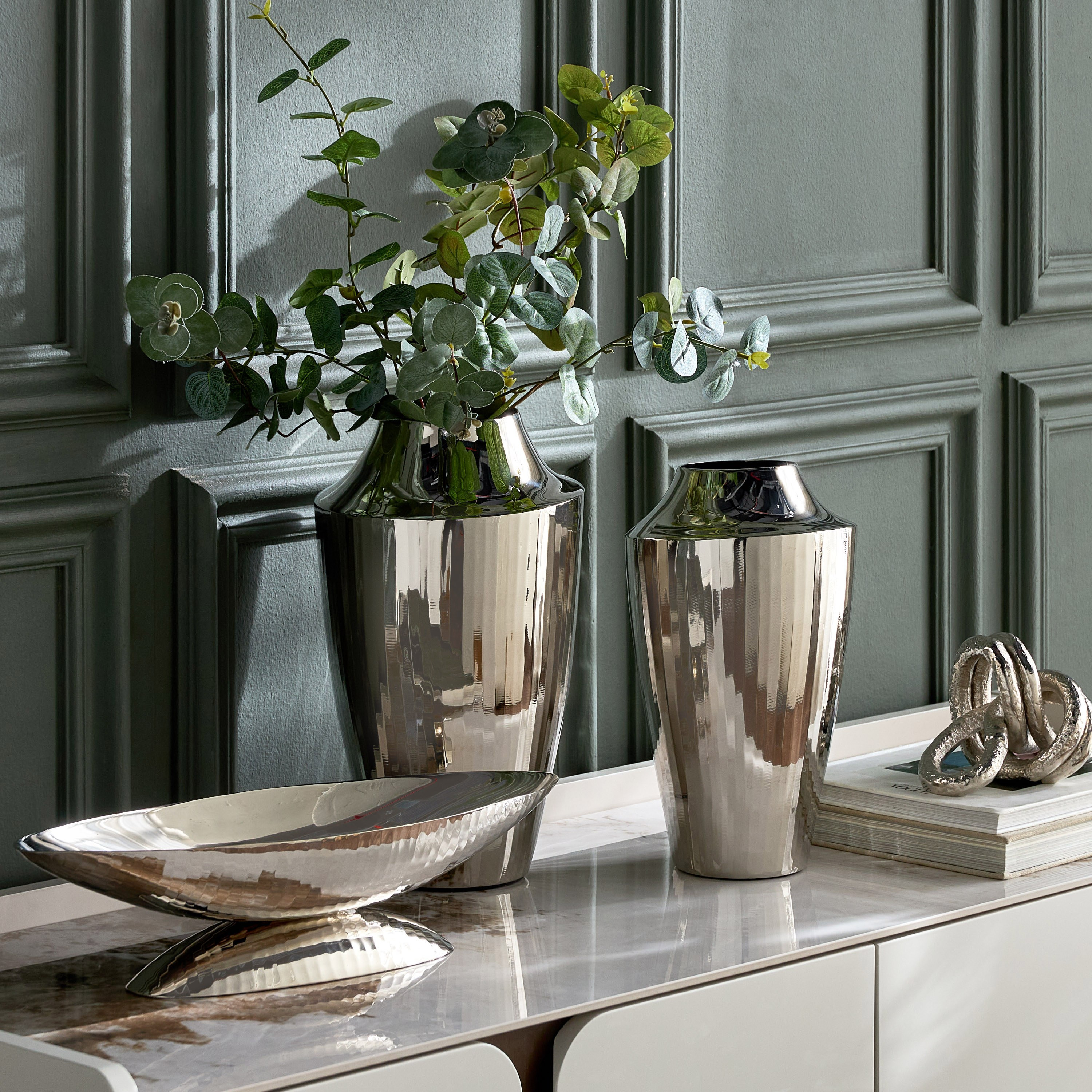 وعاء ديكور معدني آيريس - أورينتال - 16 سم-household-decor-vasesandbowls-image-3