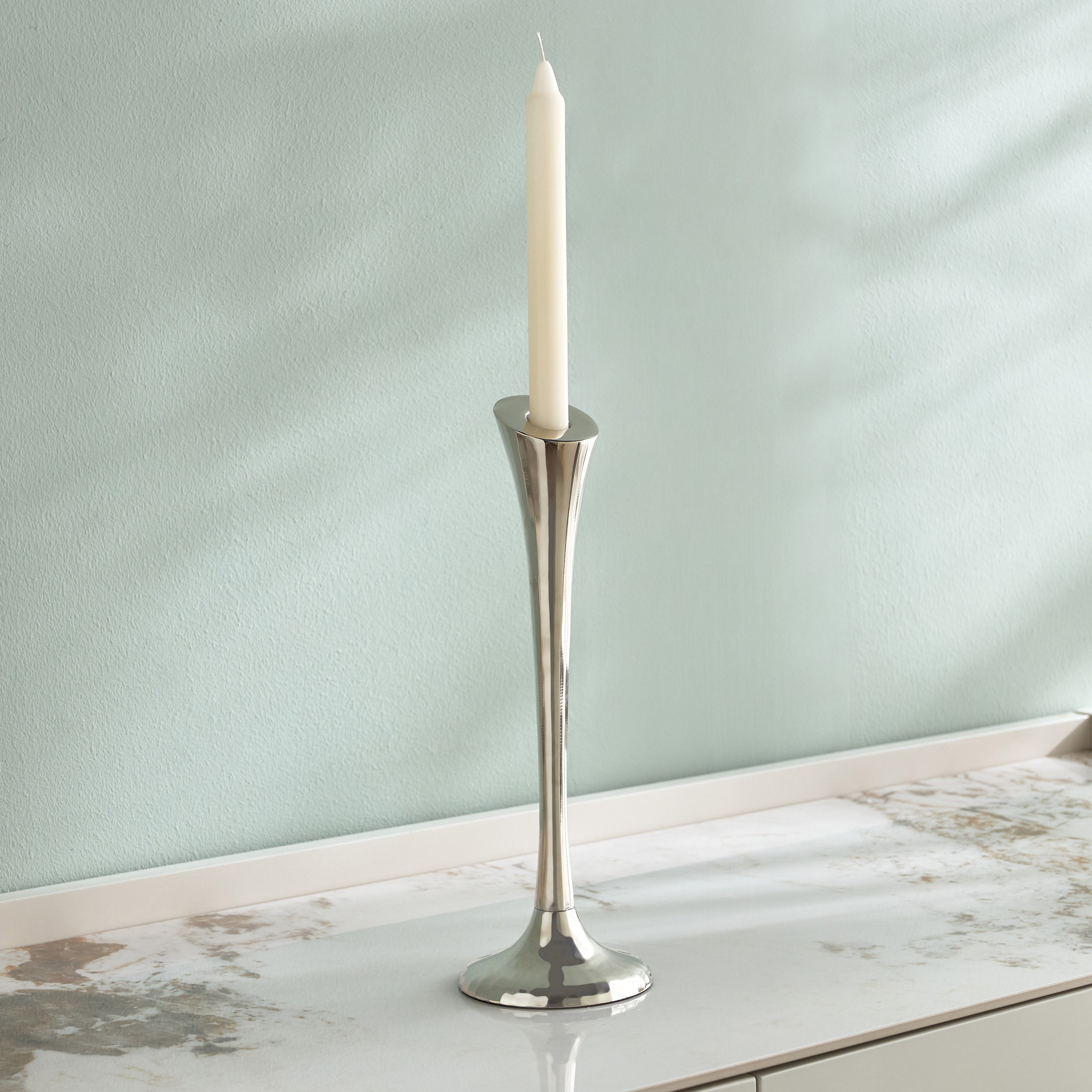 Orientale Diana Metal Taper Candleholder - 26 cm