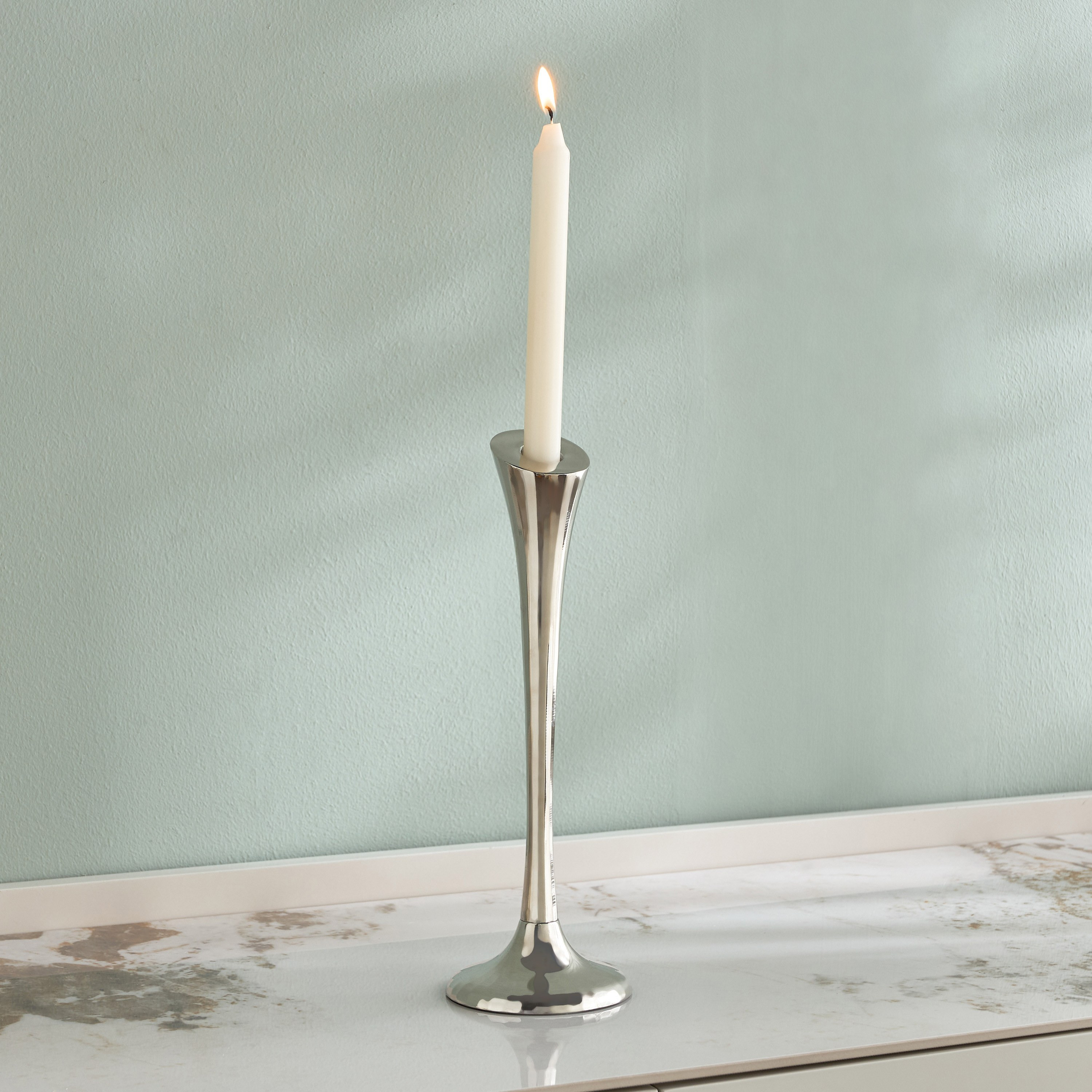 Orientale Diana Metal Taper Candleholder - 26 cm-household-decor-candleholdersandlanterns-image-2