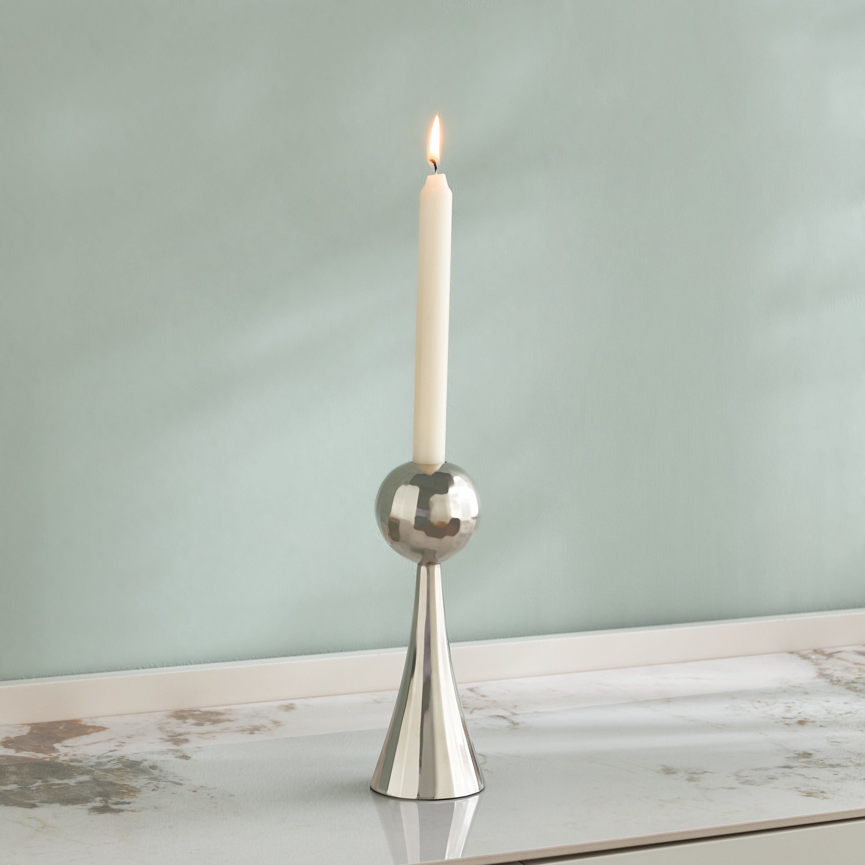 حامل شمعة معدني مدبب - أورينتال آيريس - 27 سم-household-decor-candleholdersandlanterns-image-2