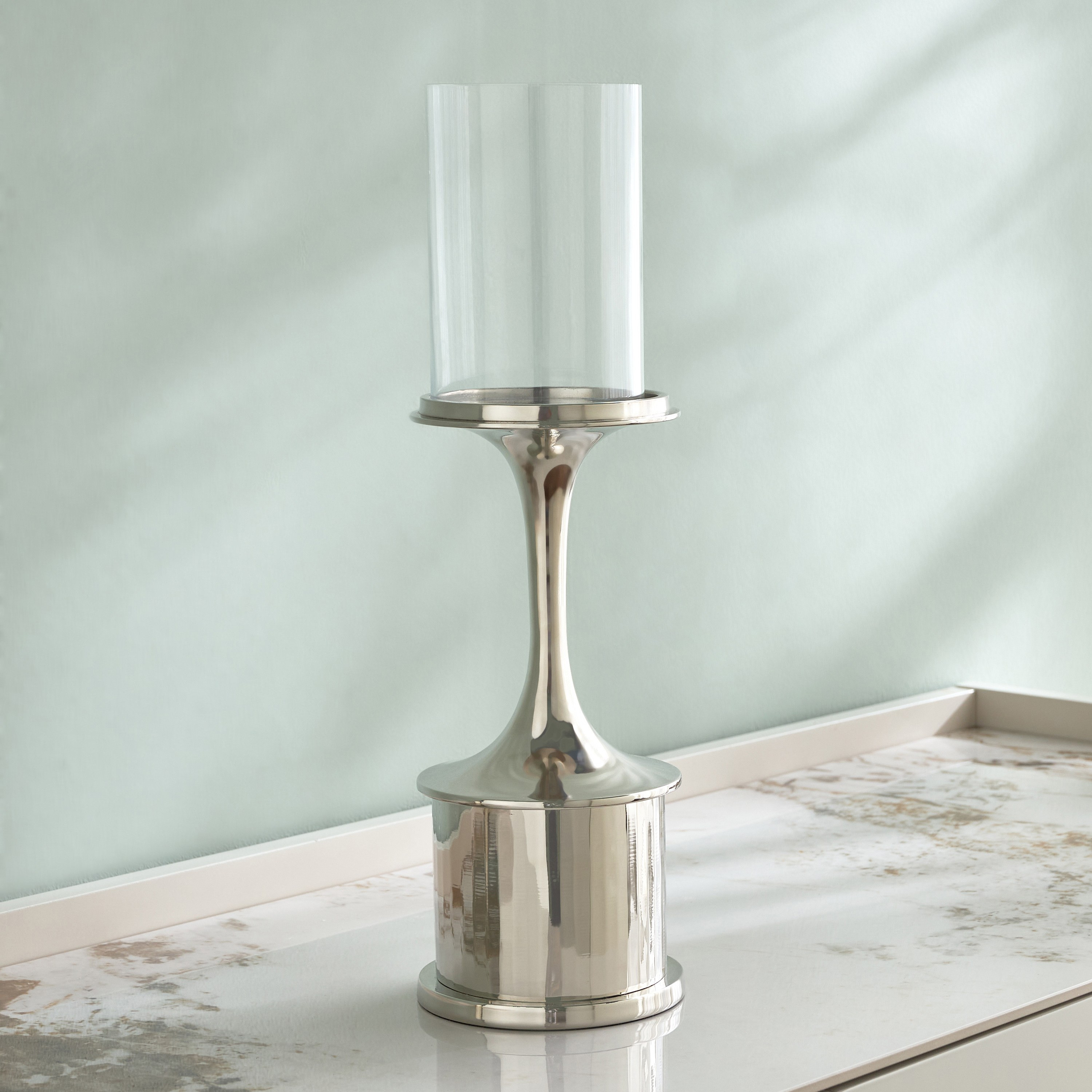 Orientale Iris Metal Pillar Candleholder - 30 cm-household-decor-candleholdersandlanterns-image-3