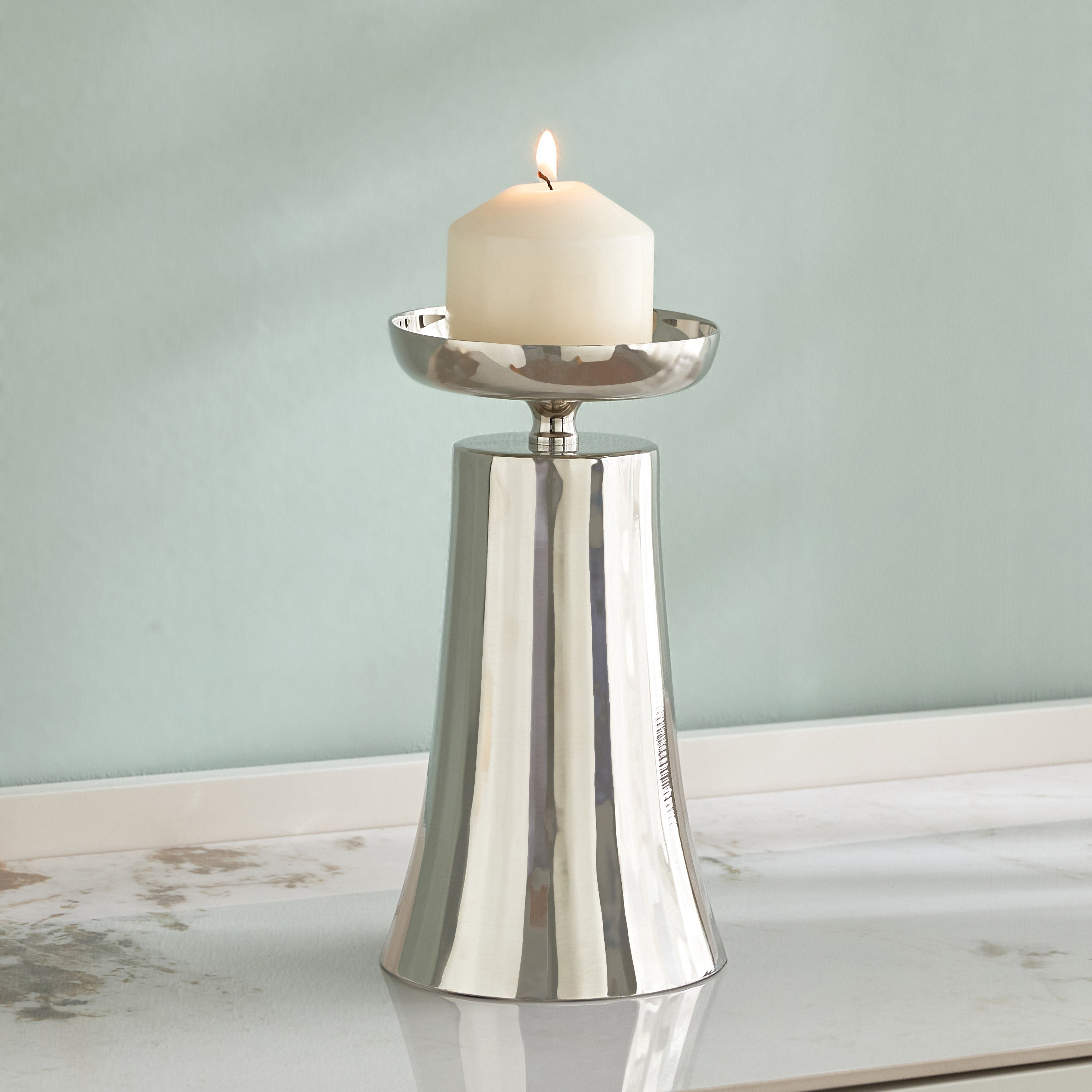 حامل شمعة معدني عمودي - أورينتال آيريس - 23 سم-household-decor-candleholdersandlanterns-image-2