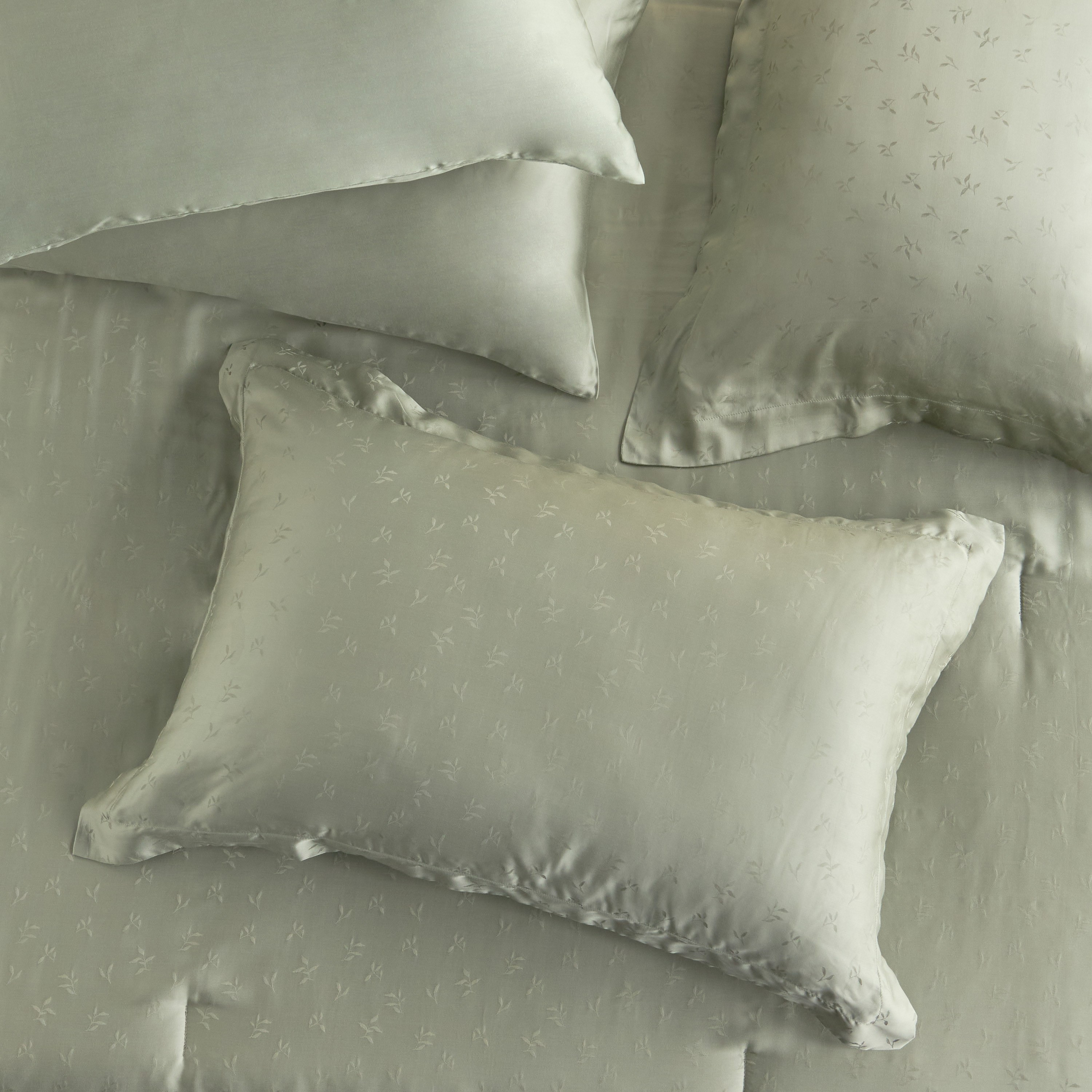 طقم لحاف وشرشف سوبر كينج تينسيل ليوسيل جاكار 6 قطع - فوليا من إيرسوفت - 240x260 سم-household-bedding-comfortersandbedspreads-bedinabag-image-3