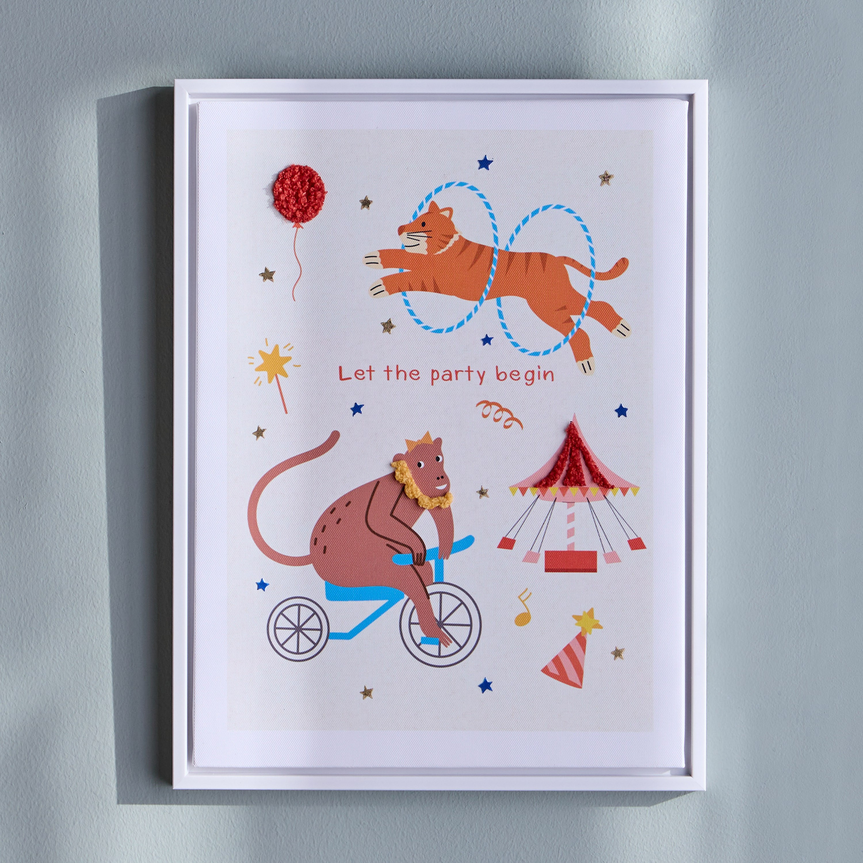 Carnival Circus Party Framed Canvas Wall Art - 30x40 cm-kids-decorandlighting-decor-walldecor-image-1