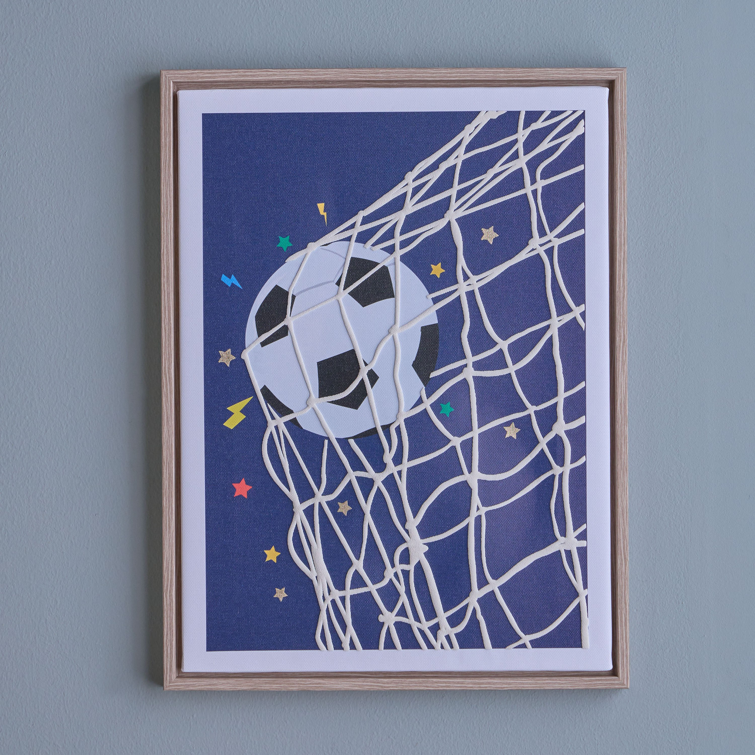 Score Football Framed Canvas Wall Art - 30x40 cm