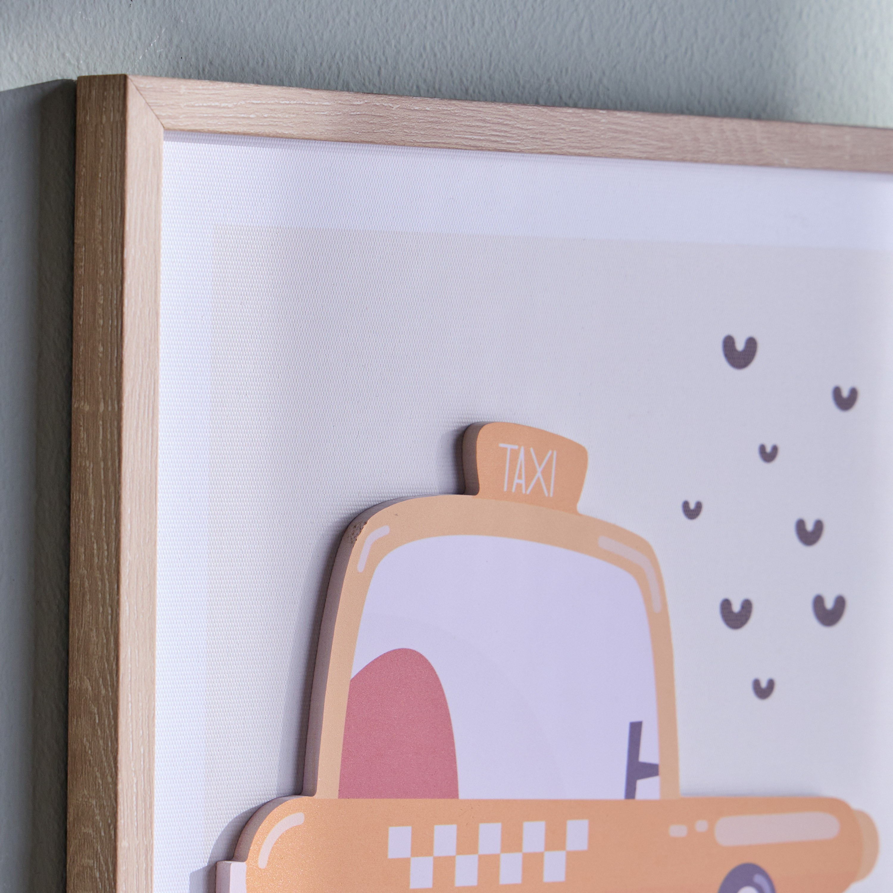 زينة حائط كانفاس مؤطرة - بيب - 30×40 سم-kids-decorandlighting-decor-wallart-image-2
