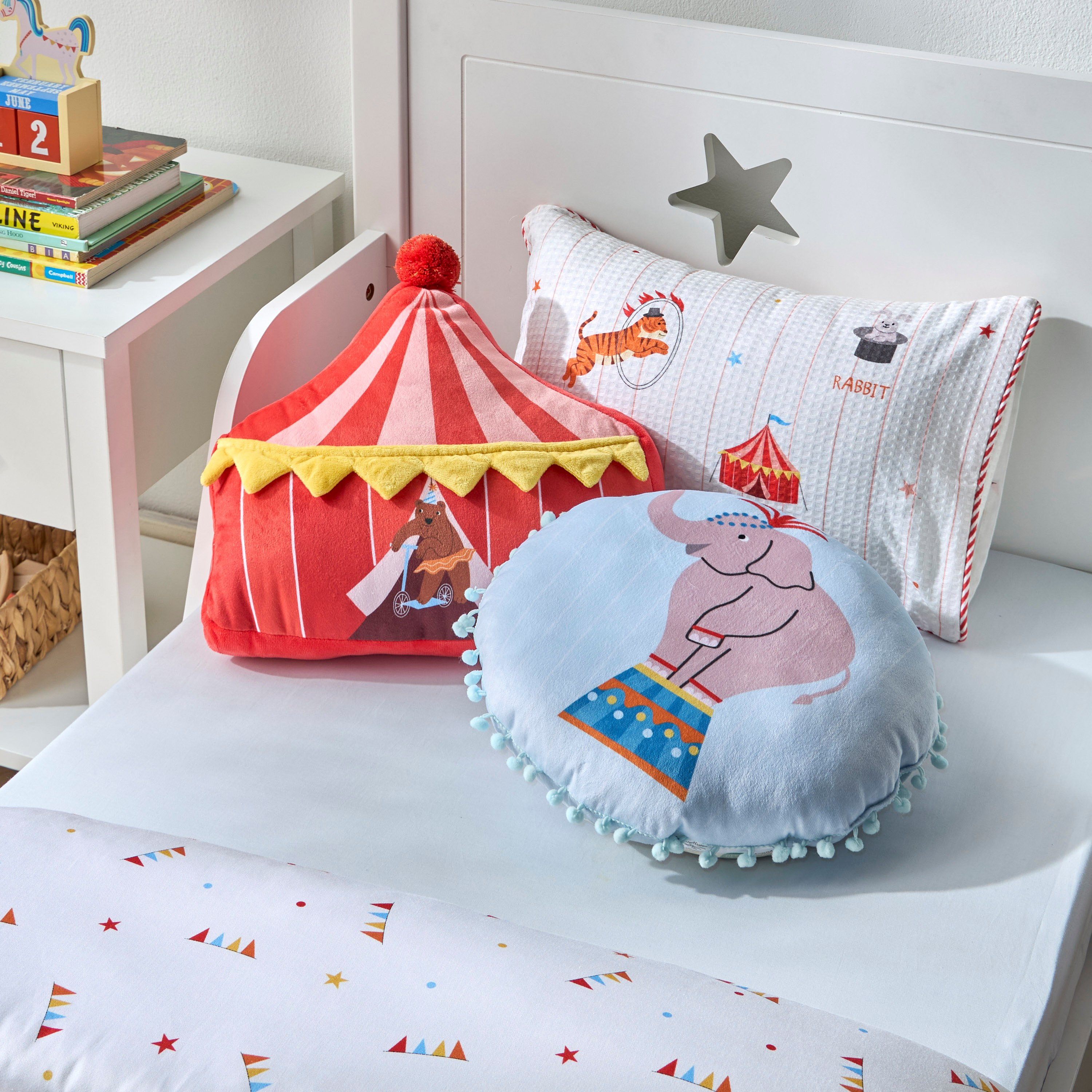Carnival Circus Elephant Filled Cushion - 35x35 cm-babyandkids-beddingandwindows-bedding-filledcushionsandcovers-image-3