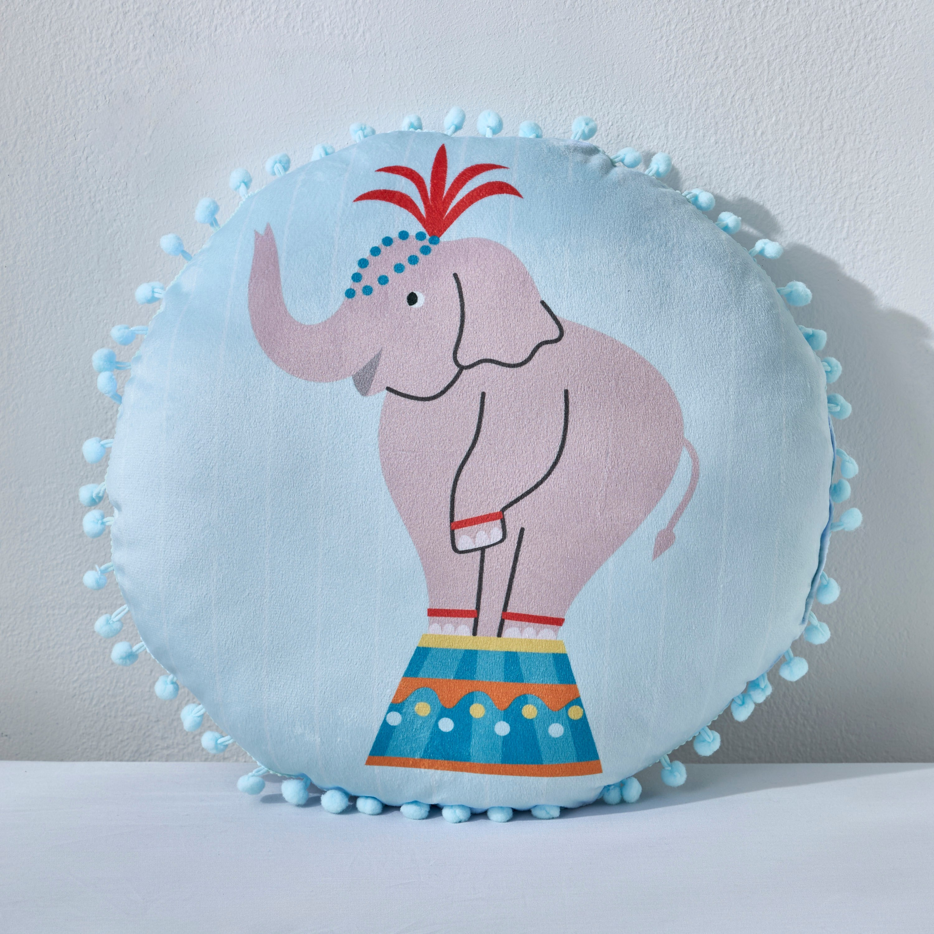 Carnival Circus Elephant Filled Cushion - 35x35 cm-babyandkids-beddingandwindows-bedding-filledcushionsandcovers-image-4