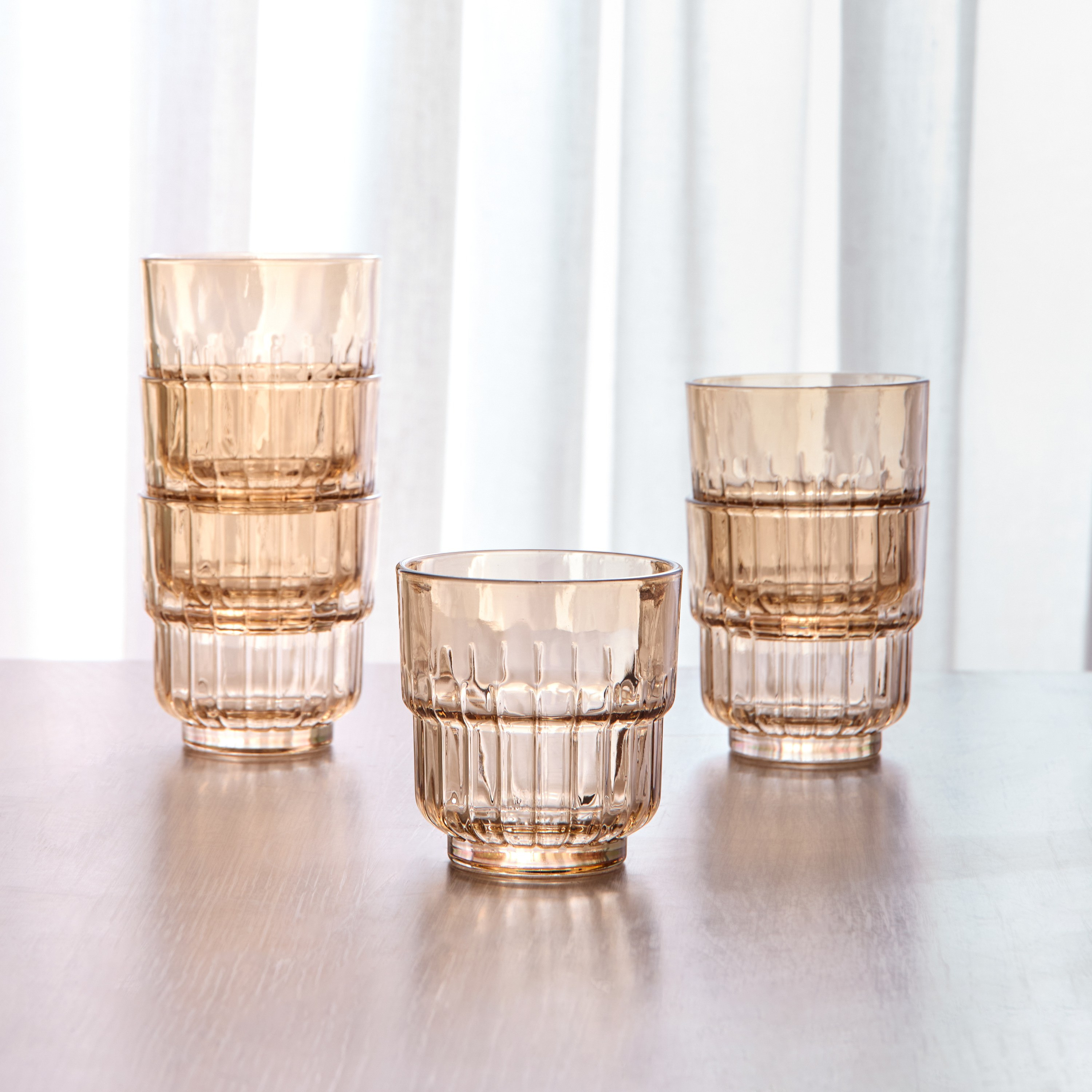 Verto 6-Piece DOF Glass Set - 280 ml-household-dining-glassware-drinkingglasses-image-2