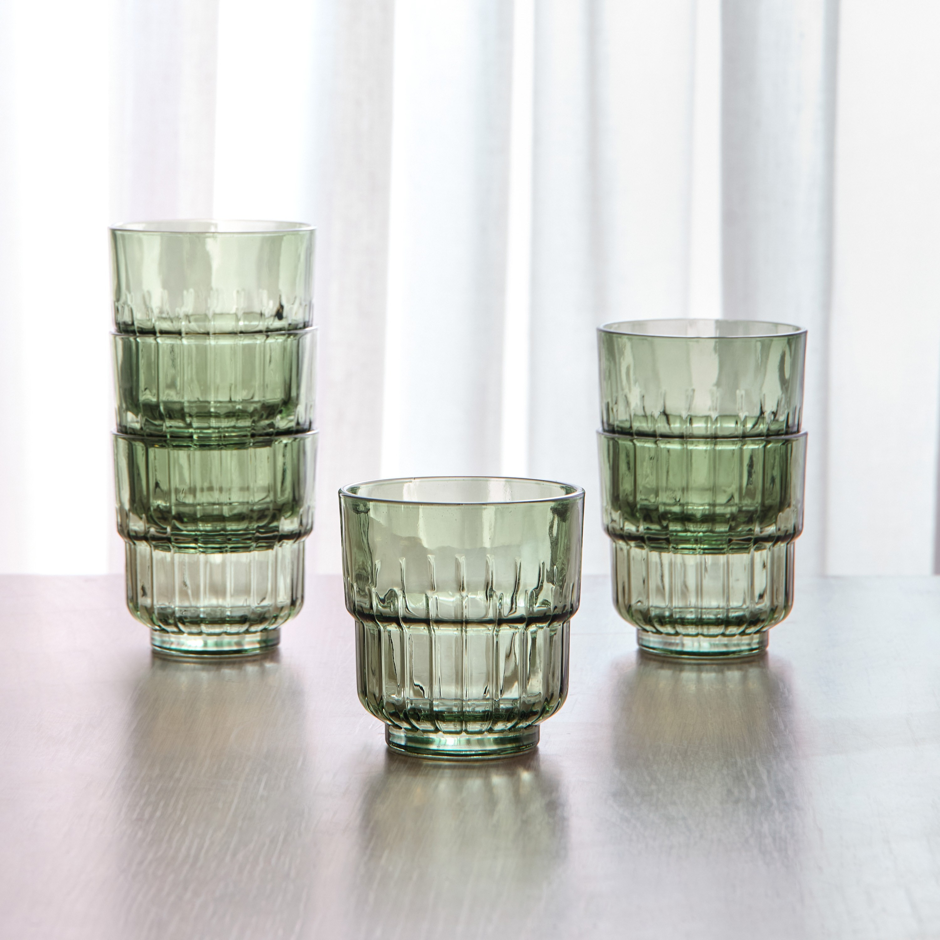 Verto 6-Piece DOF Glass Set - 280 ml-household-dining-glassware-drinkingglasses-image-2