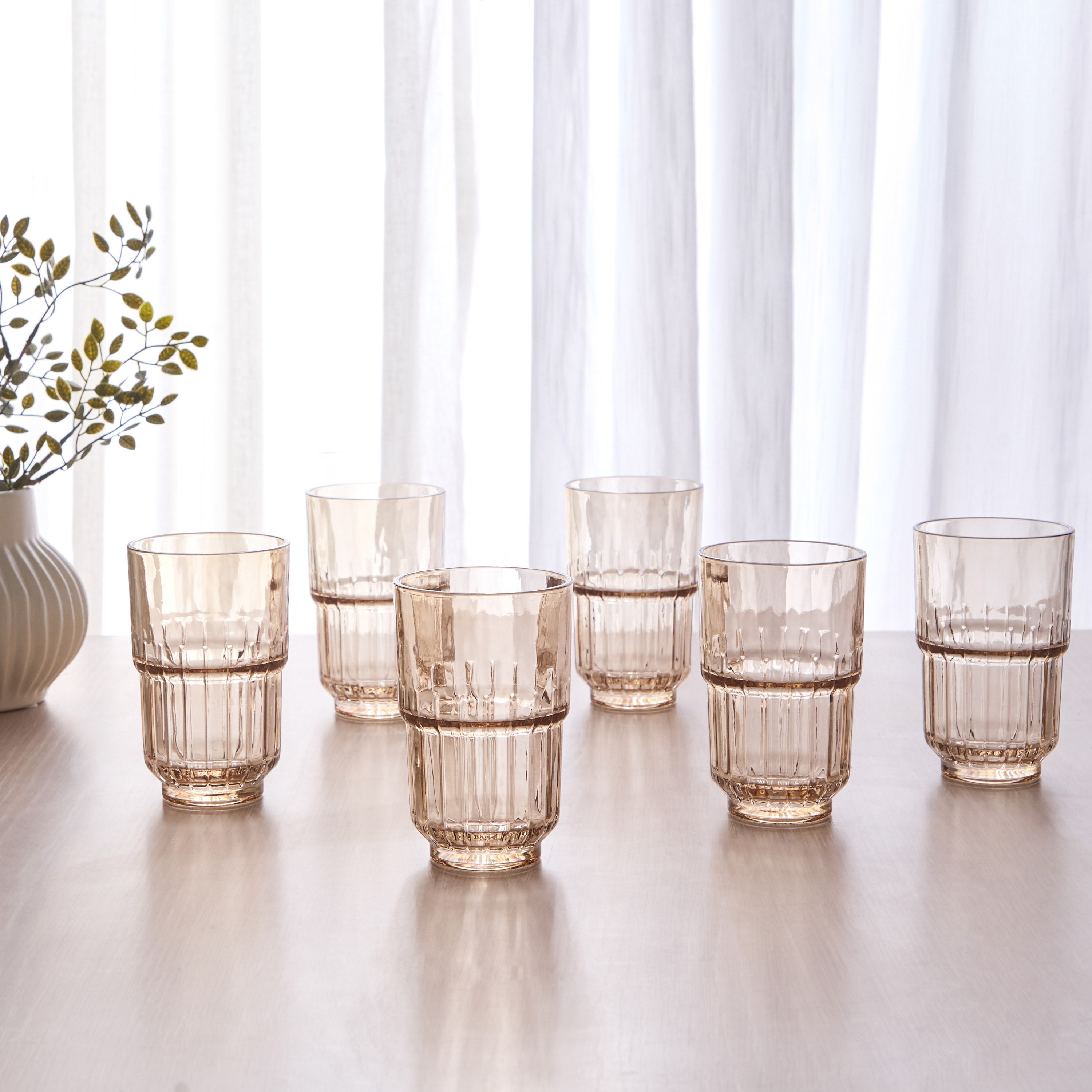 Verto 6-Piece Highball Glass Set - 370 ml-household-dining-glassware-drinkingglasses-image-1