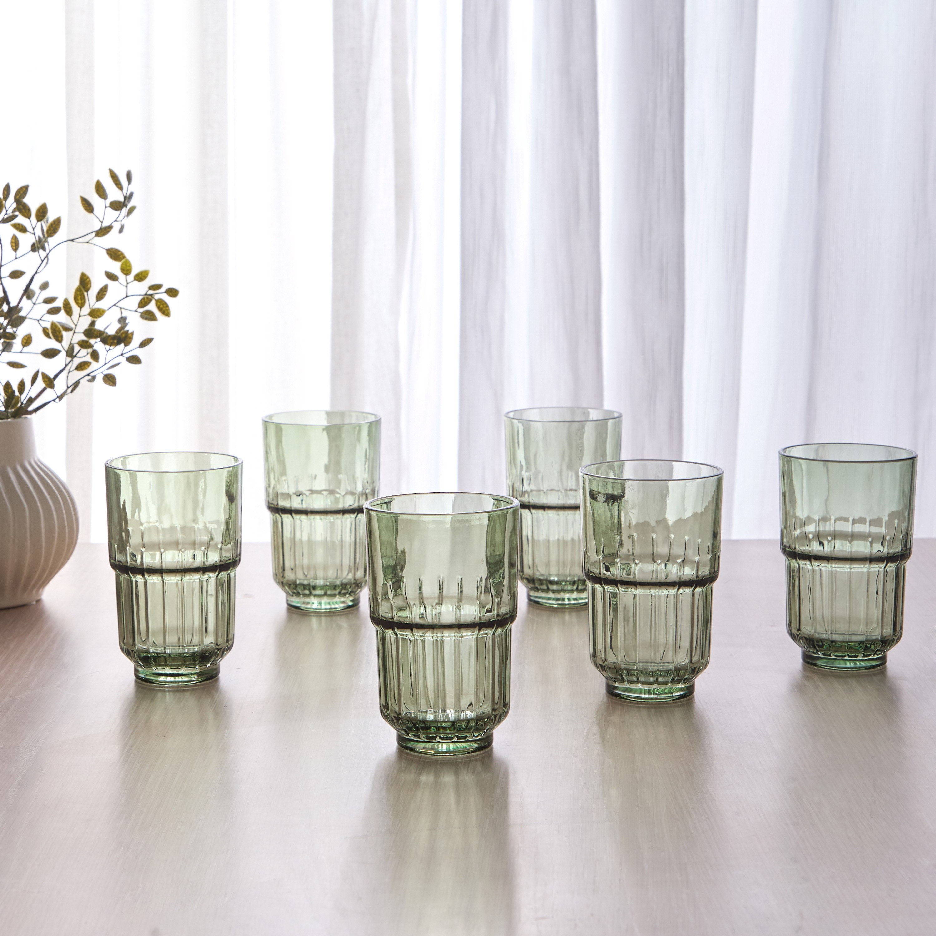 Verto 6-Piece Highball Glass Set - 370 ml-household-dining-glassware-drinkingglasses-image-1