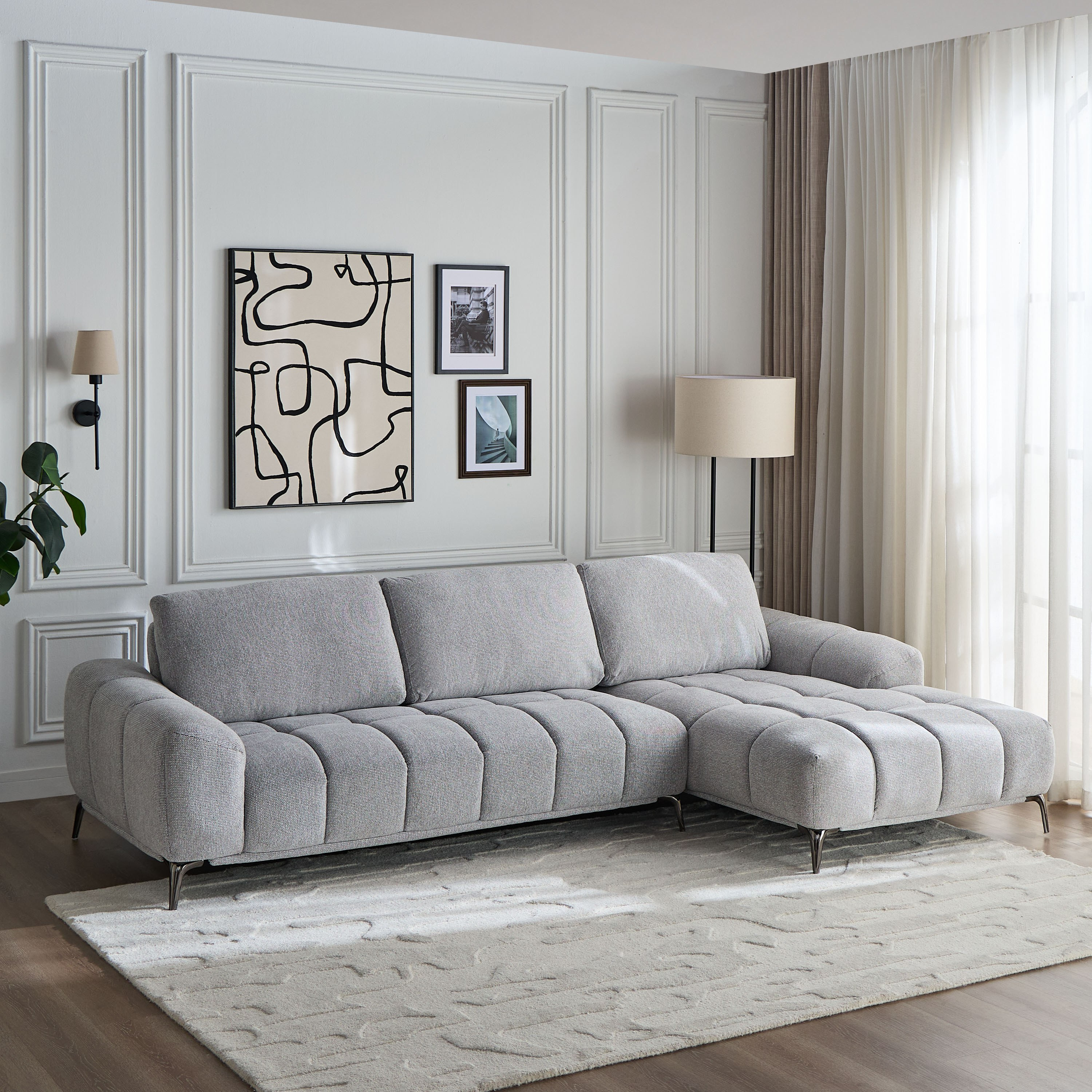 Vertex 3-Seater Fabric Right Corner Sofa-furniture-sofaandseating-cornersofas-image-1
