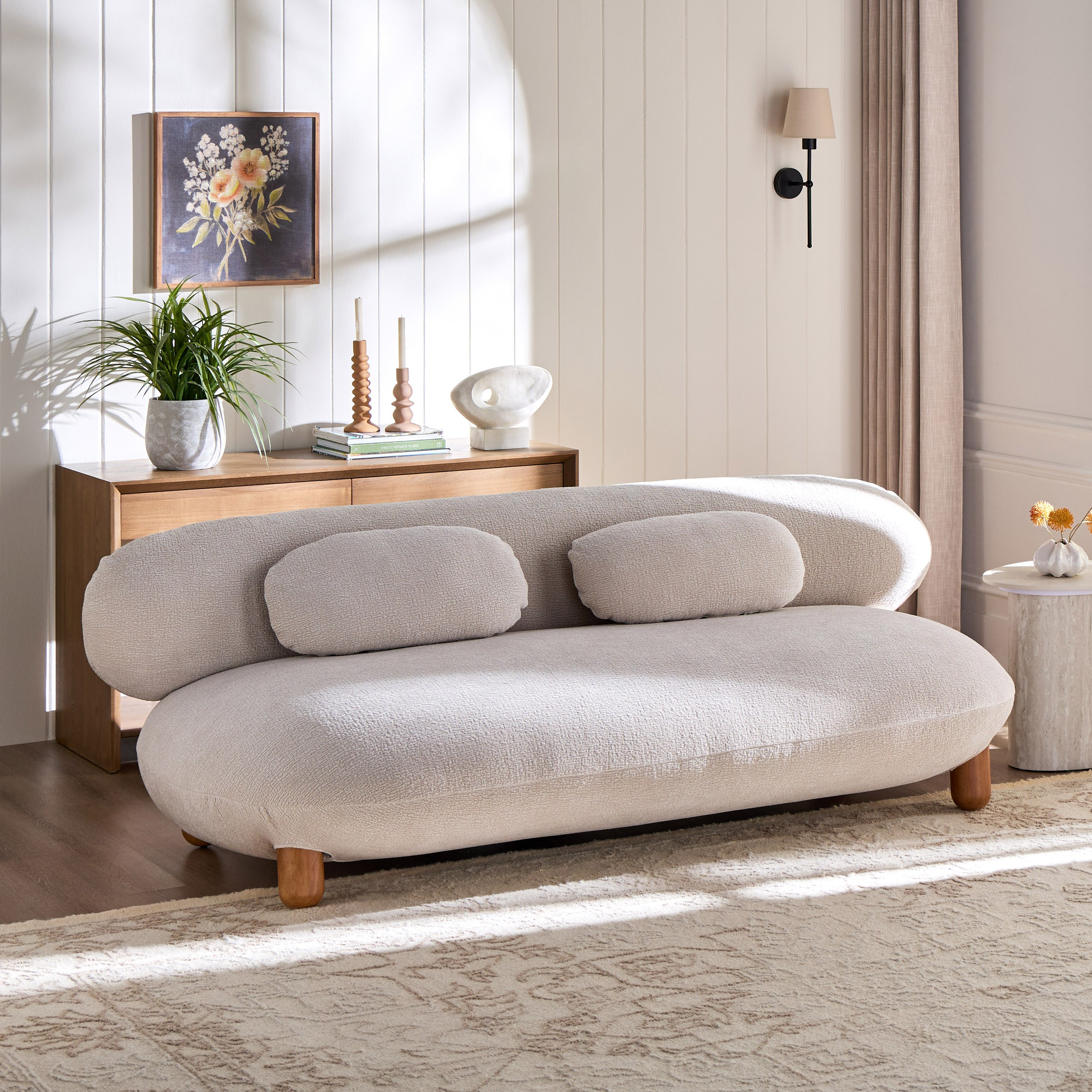 Evolis 3-Seater Fabric Sofa