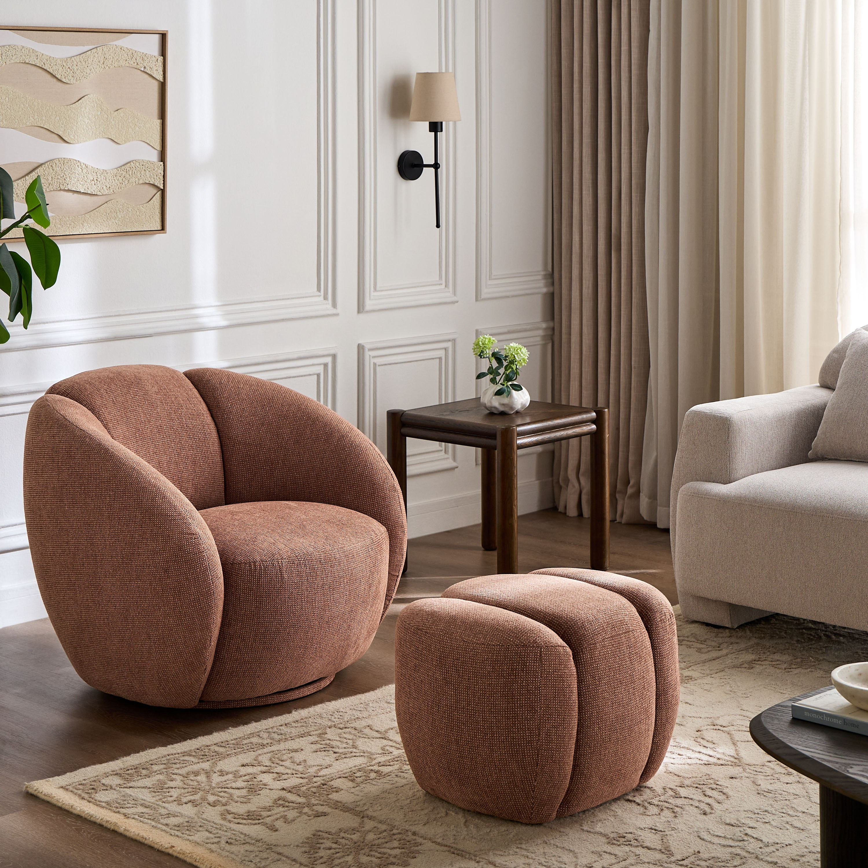 مقعد عثماني قماشي - إلفو-furniture-sofaandseating-ottomansbeanbagsandpoufs-image-4