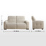 كنبة استرخاء قماش كهربائية بـ3 مقاعد - كاسبيان-furniture-sofaandseating-recliners-image-1
