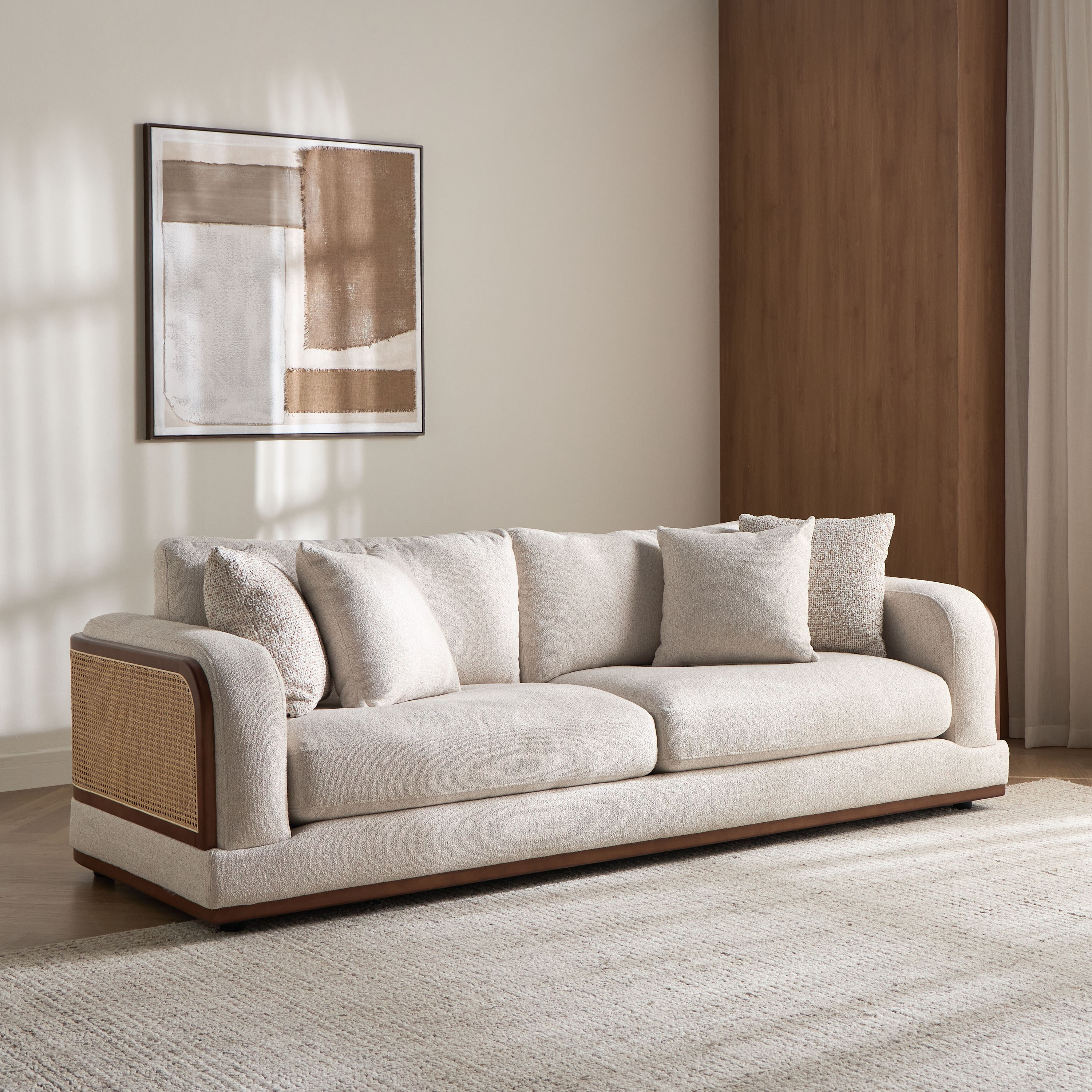 Lockwood 3-Seater Fabric Sofa