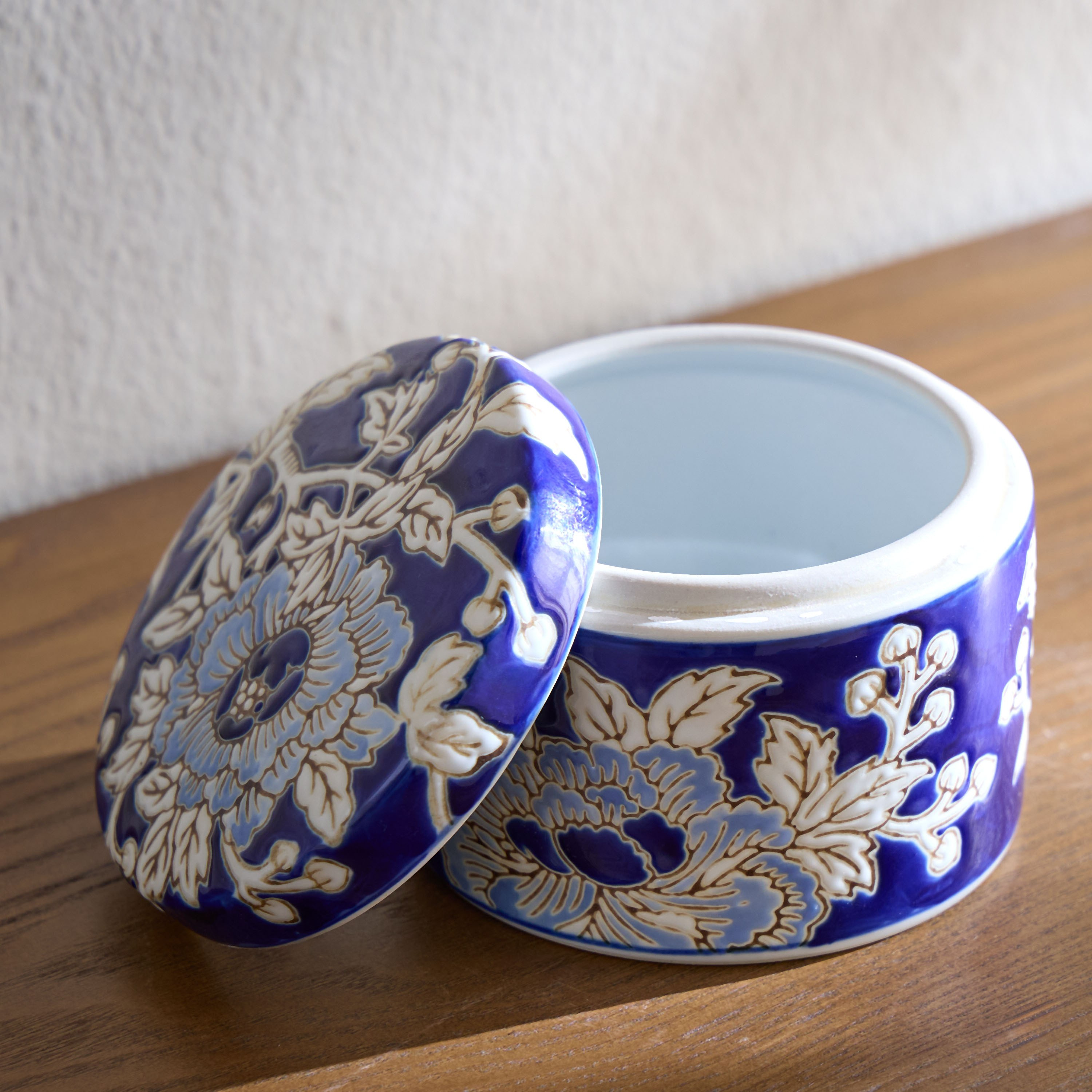Orientale Sakura Chinoiserie Porcelain Decorative Box-household-decor-boxesandtrays-image-2