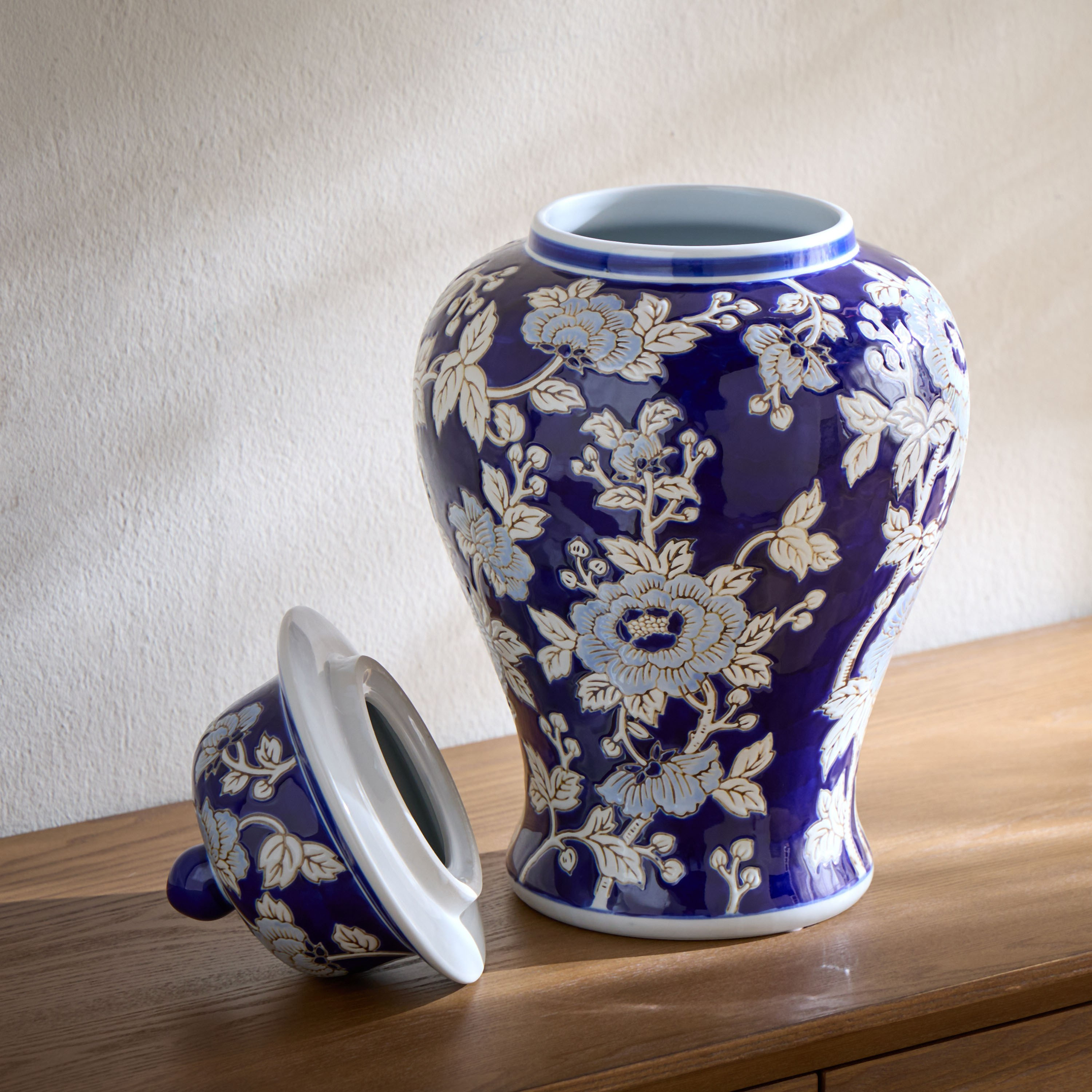 Orientale Sakura Chinoiserie Porcelain Vase - 44 cm-household-decor-vasesandbowls-image-2