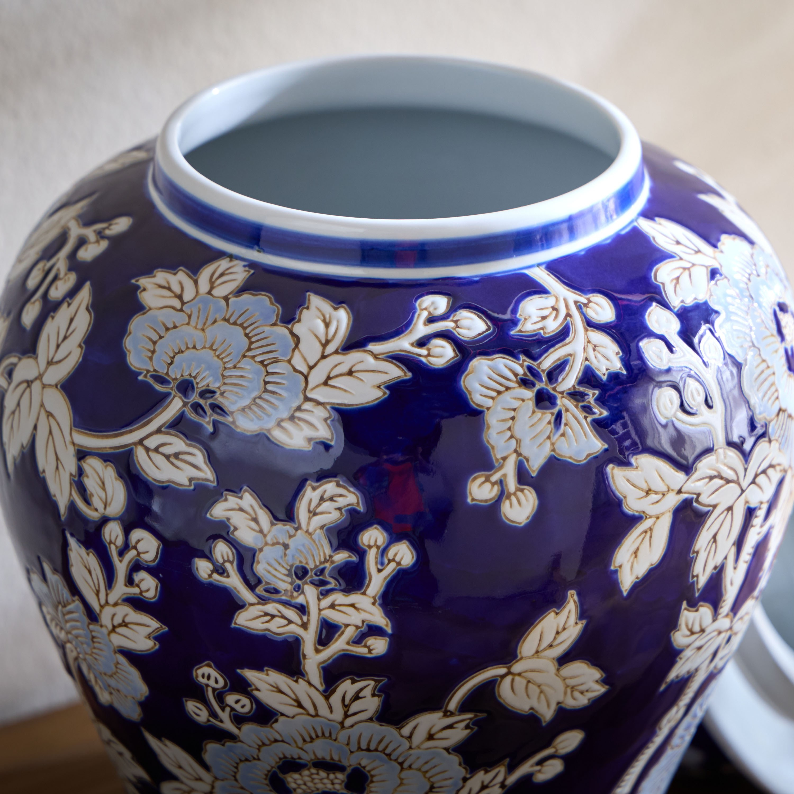 Orientale Sakura Chinoiserie Porcelain Vase - 44 cm-household-decor-vasesandbowls-image-3