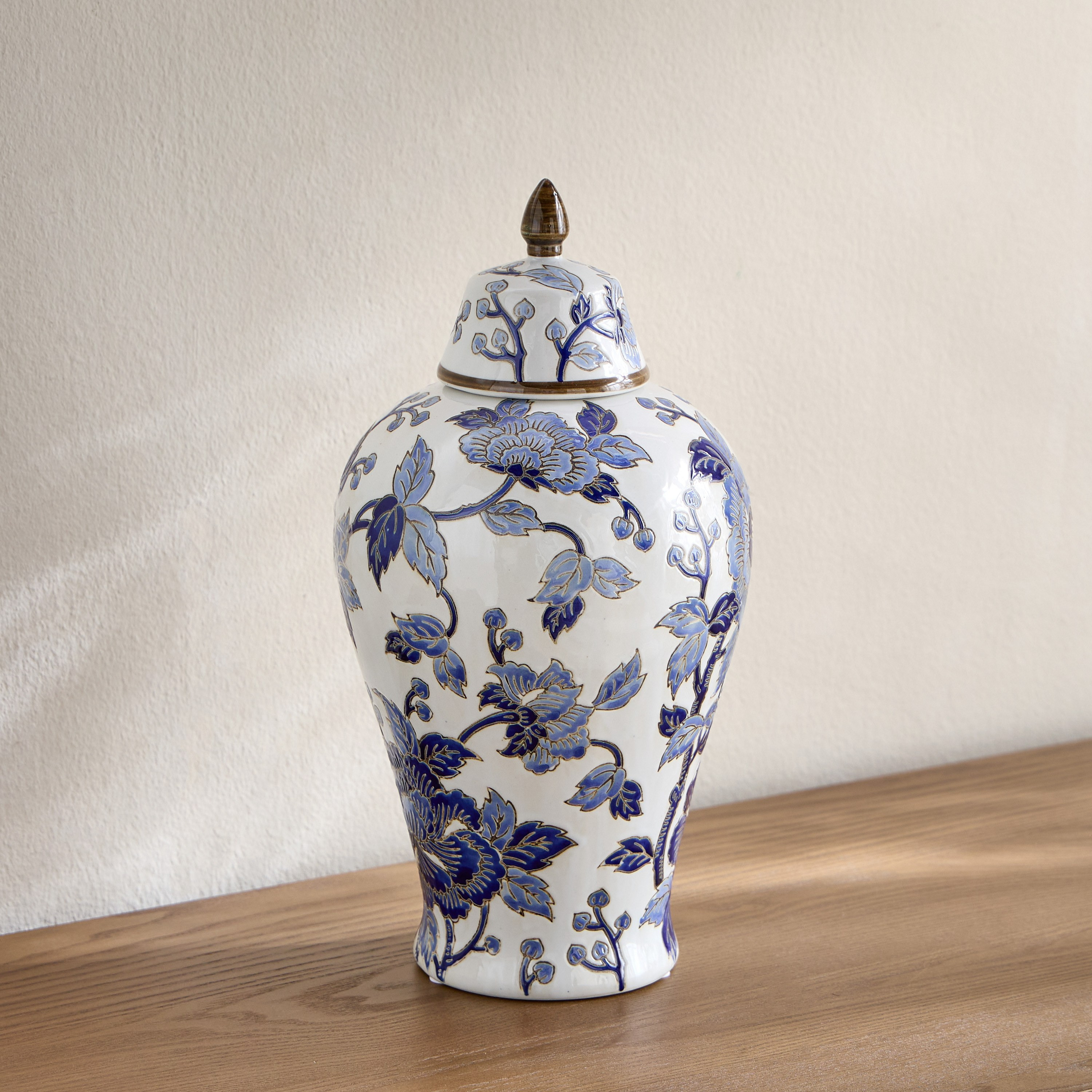 Orientale Akiba Chinoiserie Porcelain Vase - 19 cm-household-decor-vasesandbowls-image-1