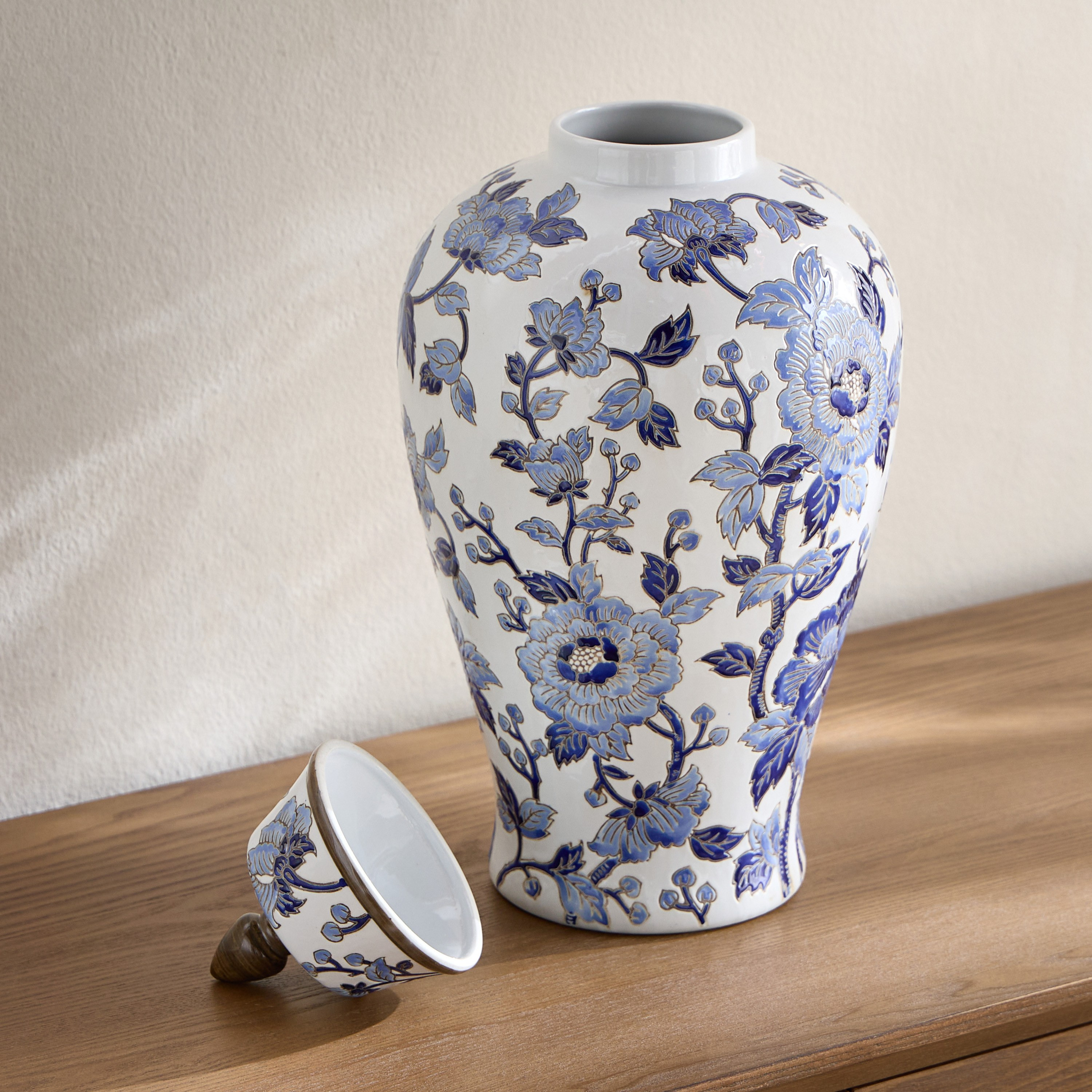 Orientale Akiba Chinoiserie Porcelain Vase - 23 cm-household-decor-vasesandbowls-image-2